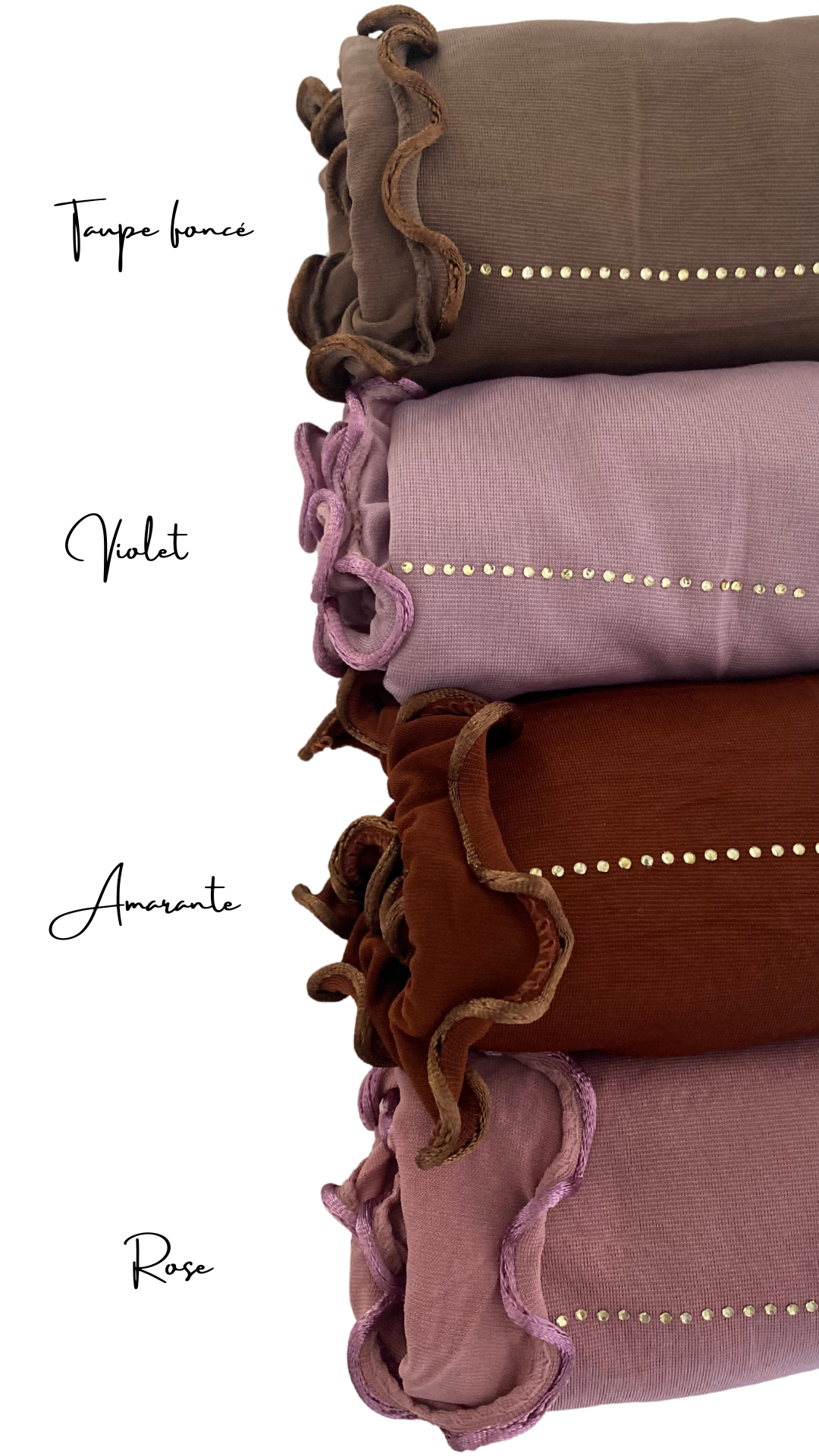 Hijab jersey strass bouclé