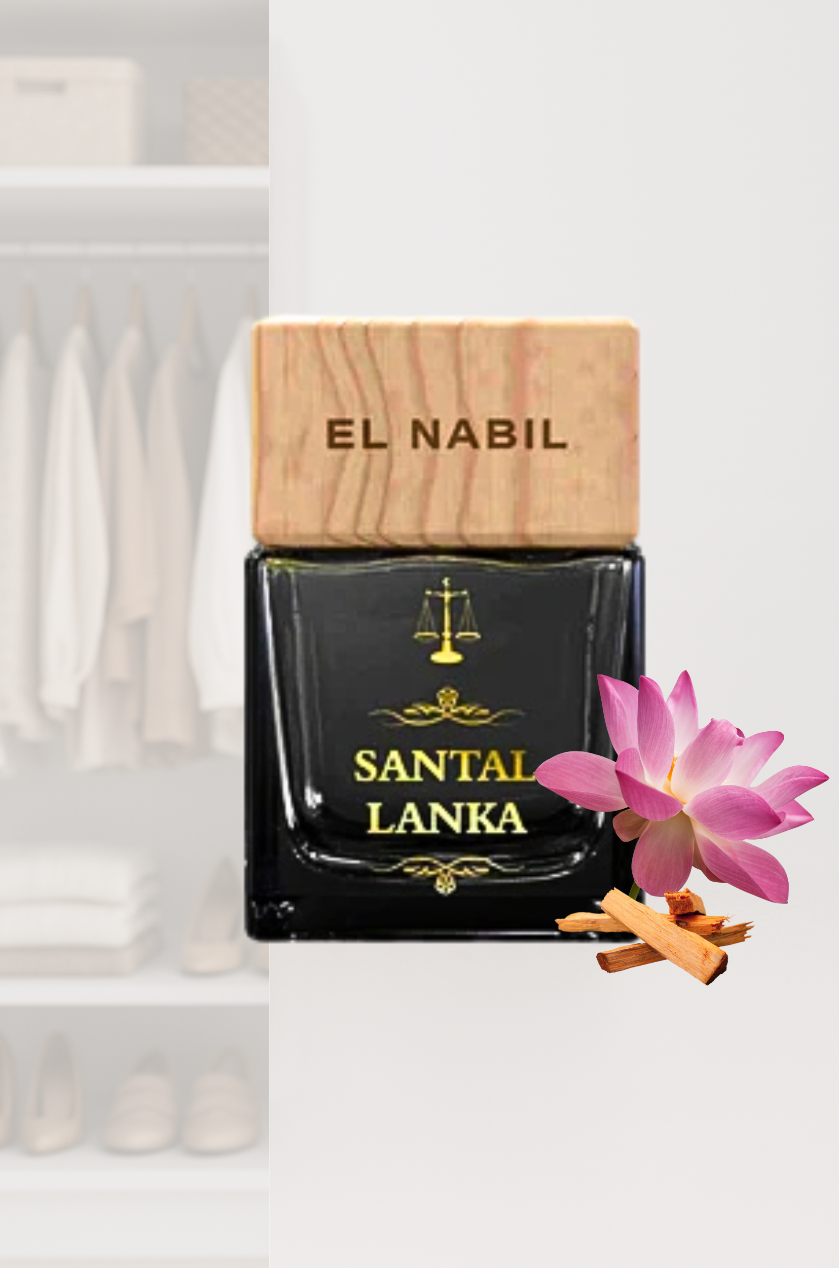 Santal Lanka – Parfum pour Dressing 50ml – El Nabil