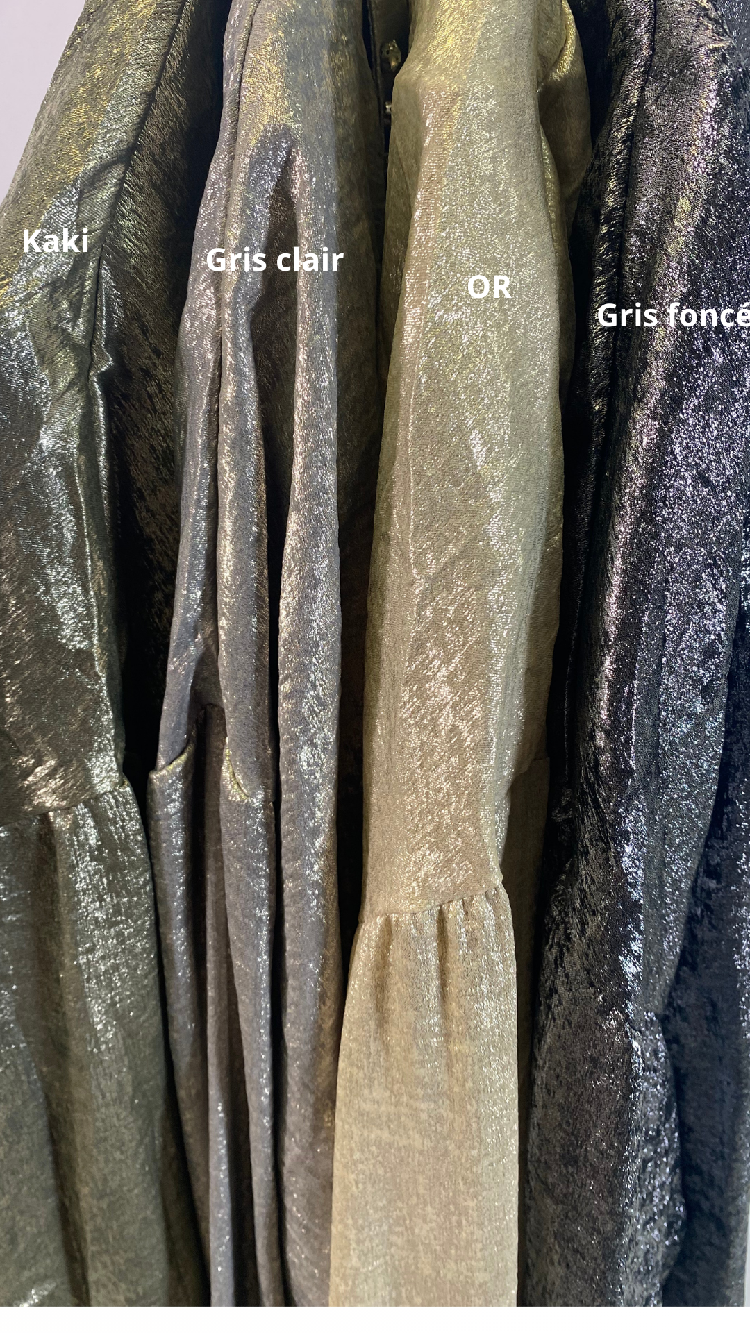 Ensemble chemise pantalon irisé avec "diamant"