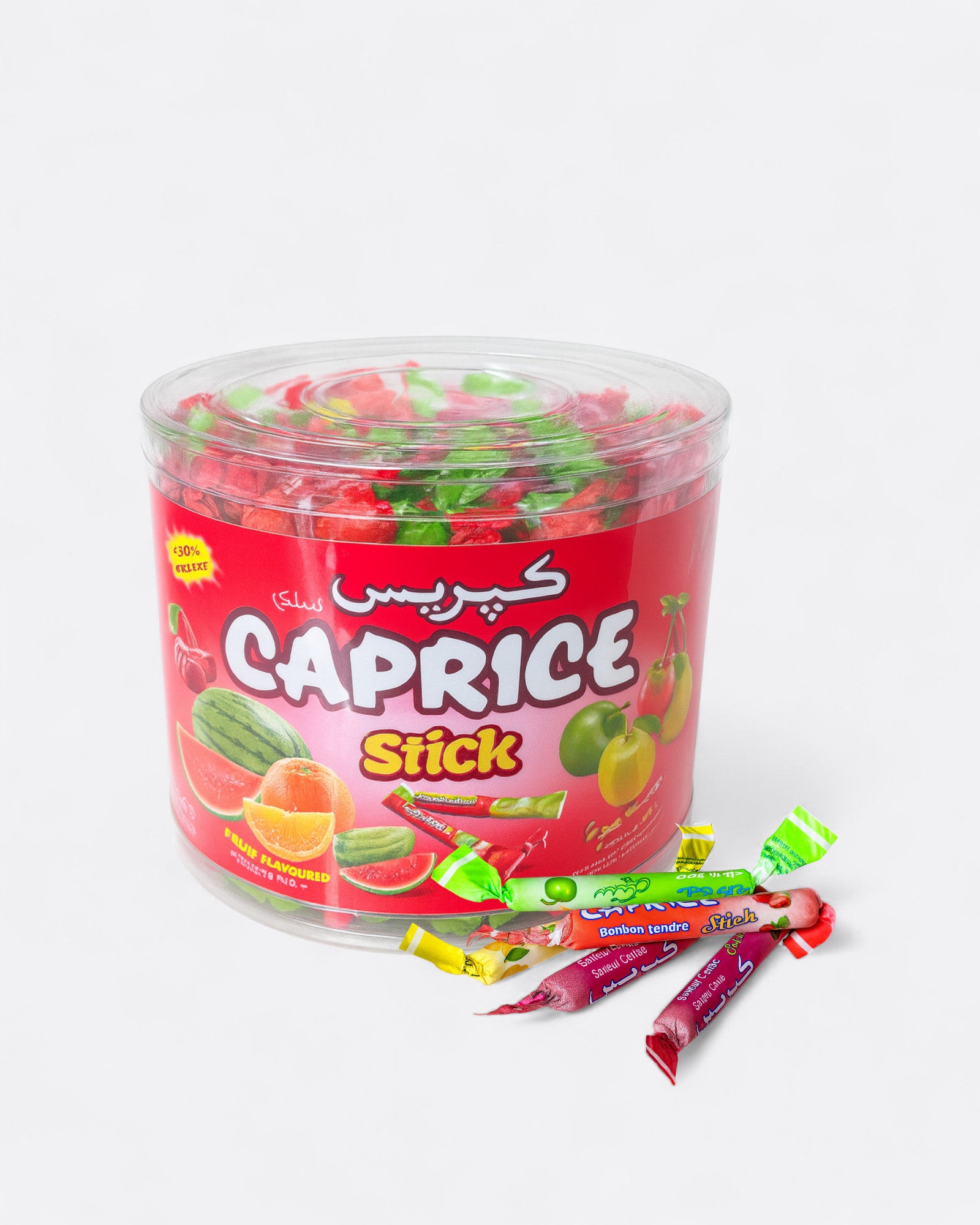 Boîte de bonbons en sticks fruités – Caprice 900 g