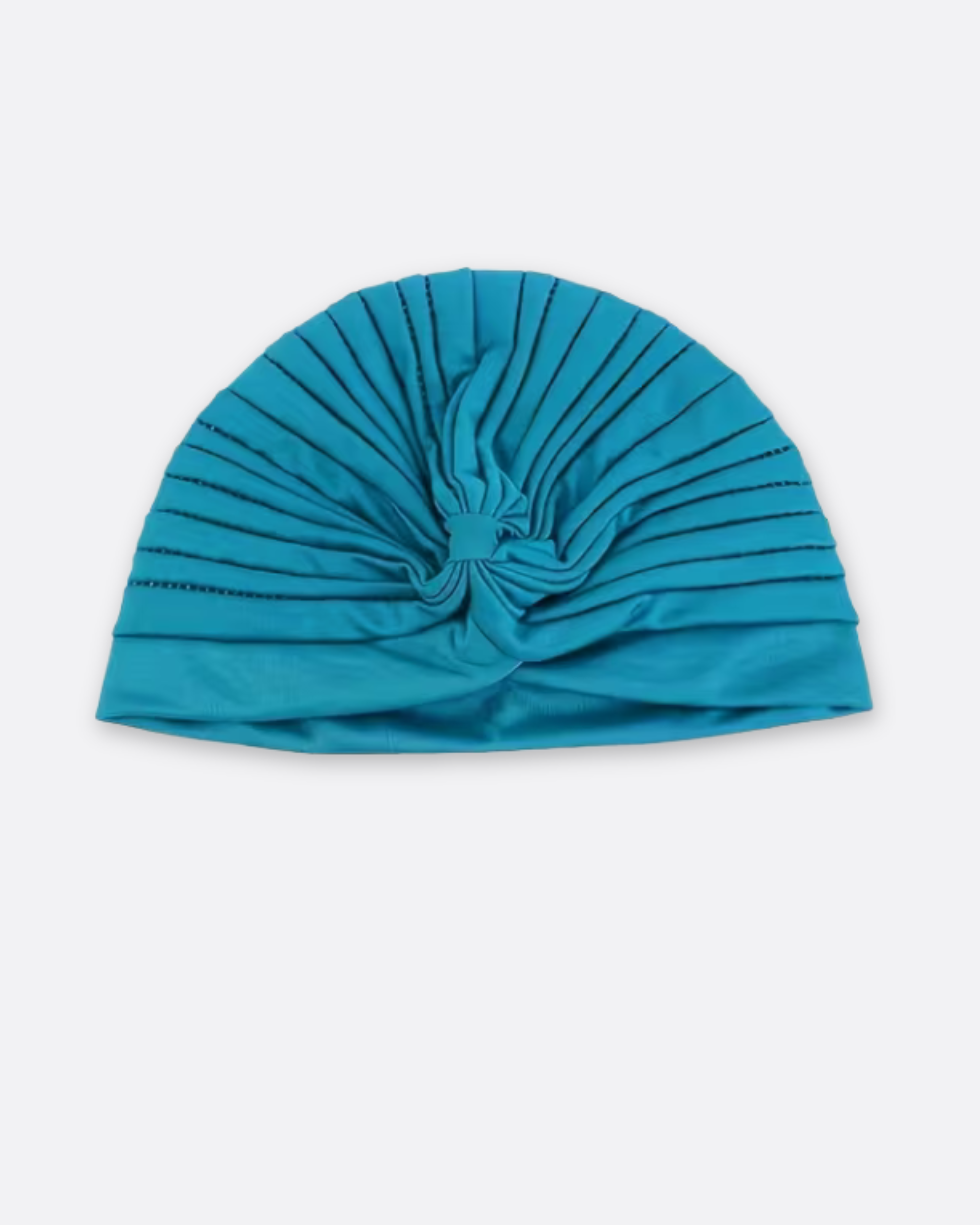 Bonnet turban plissé à noeud