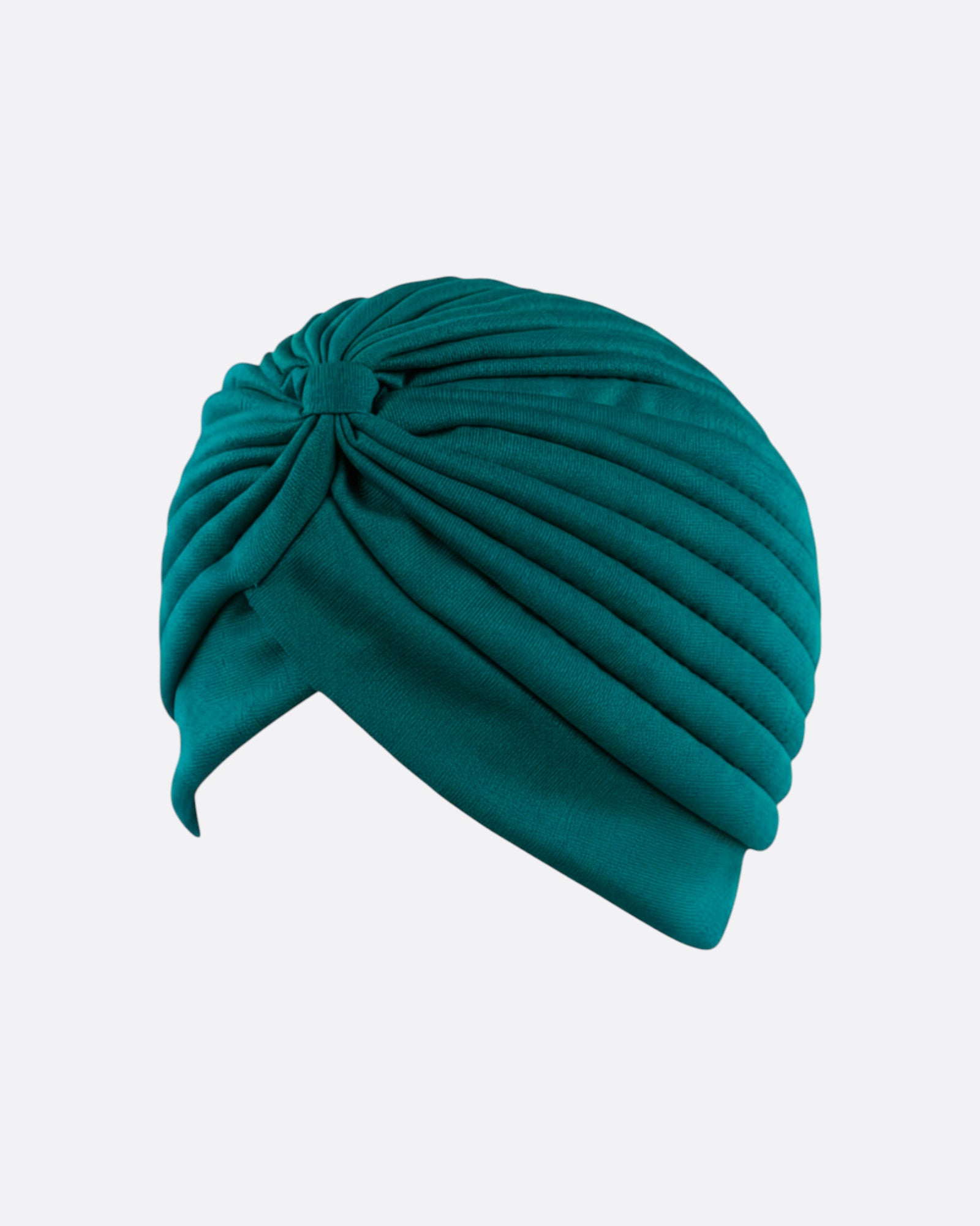 Bonnet turban plissé à noeud