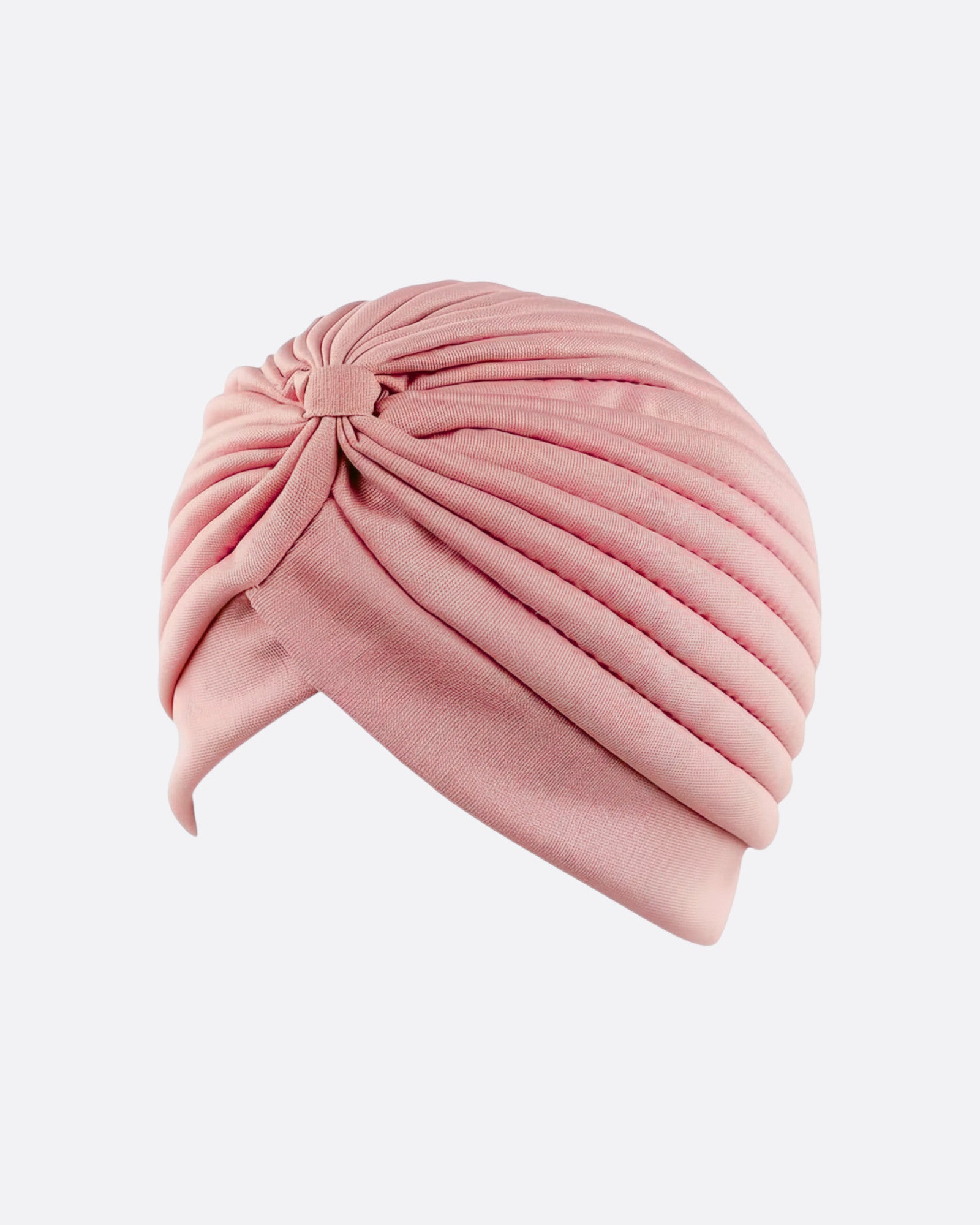 Bonnet turban plissé à noeud