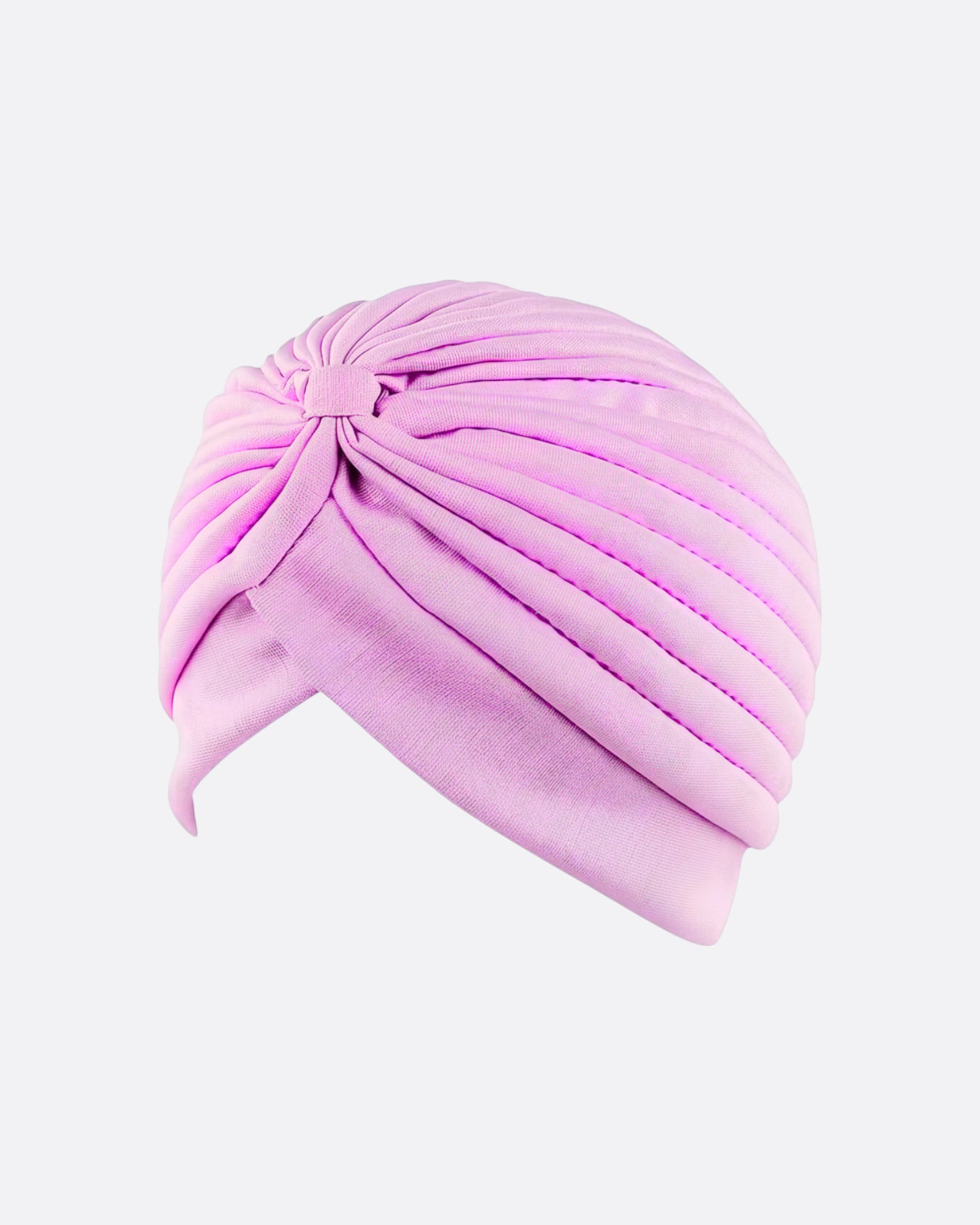 Bonnet turban plissé à noeud