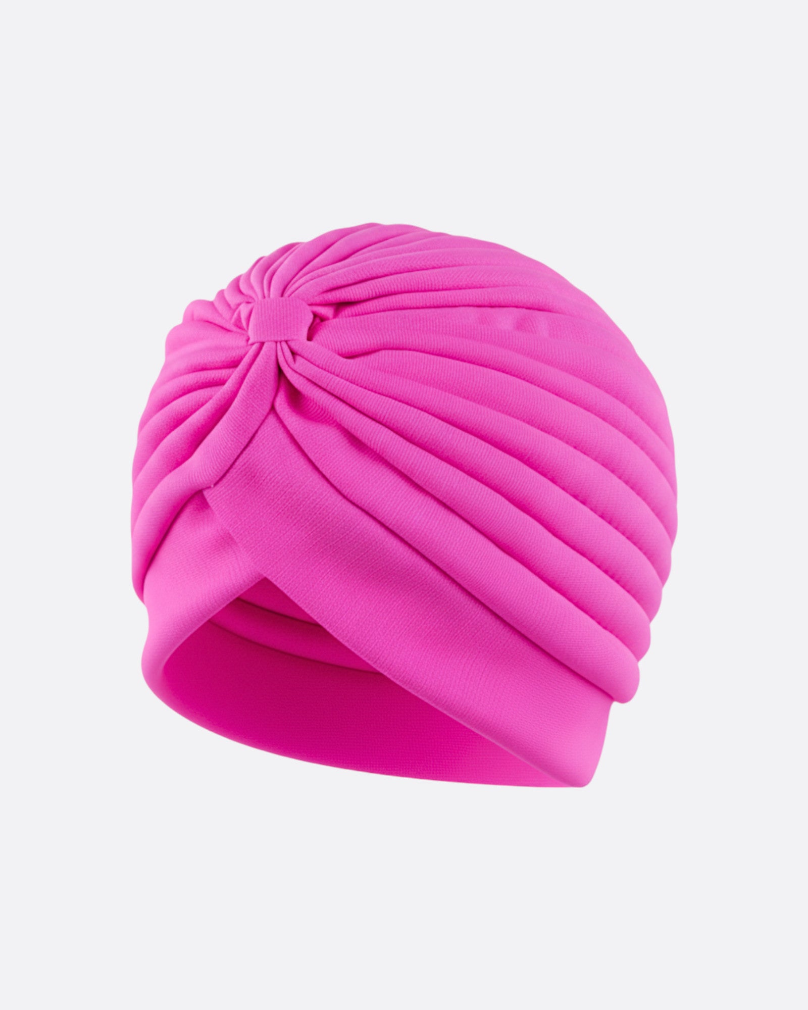 Bonnet turban plissé à noeud
