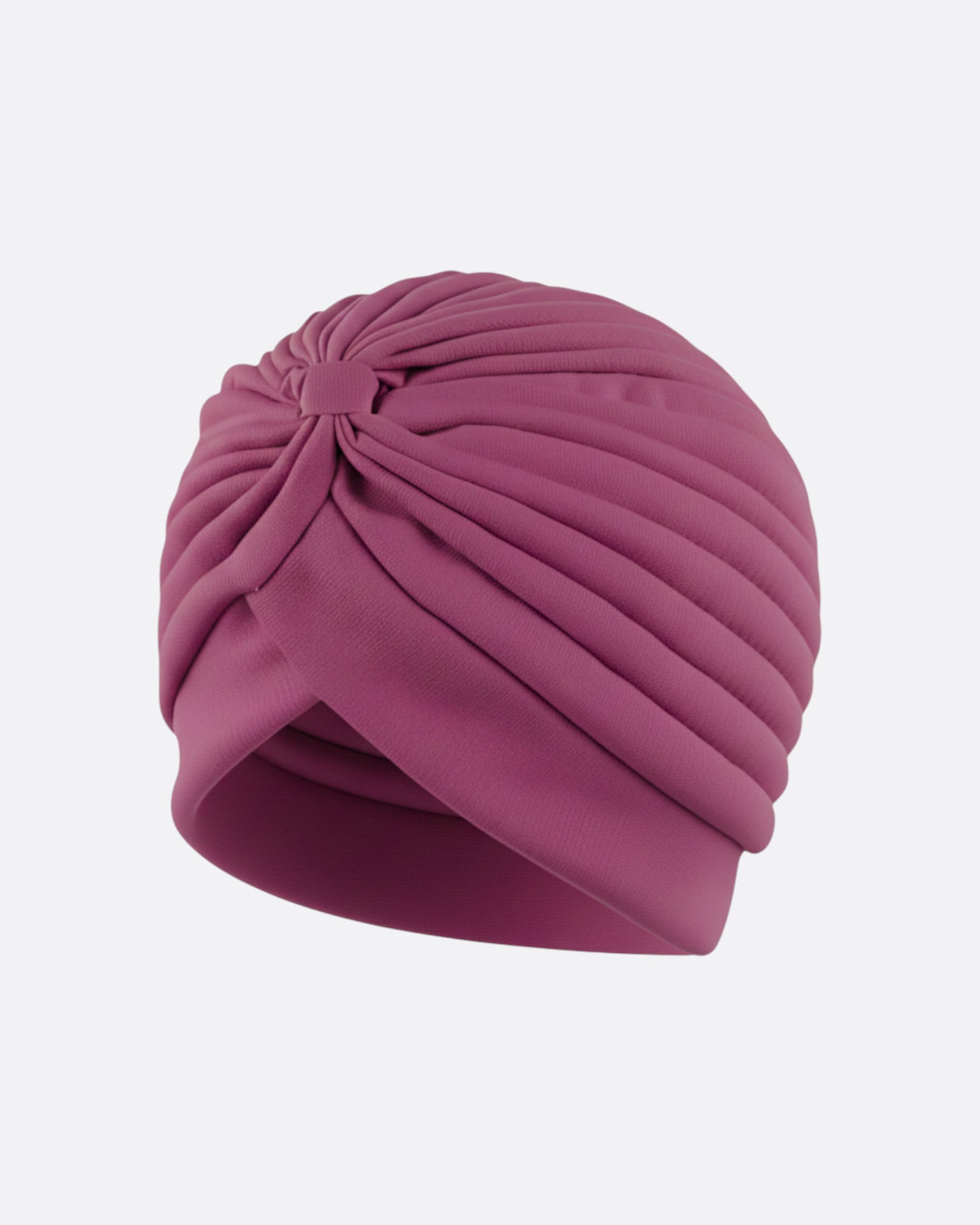 Bonnet turban plissé à noeud