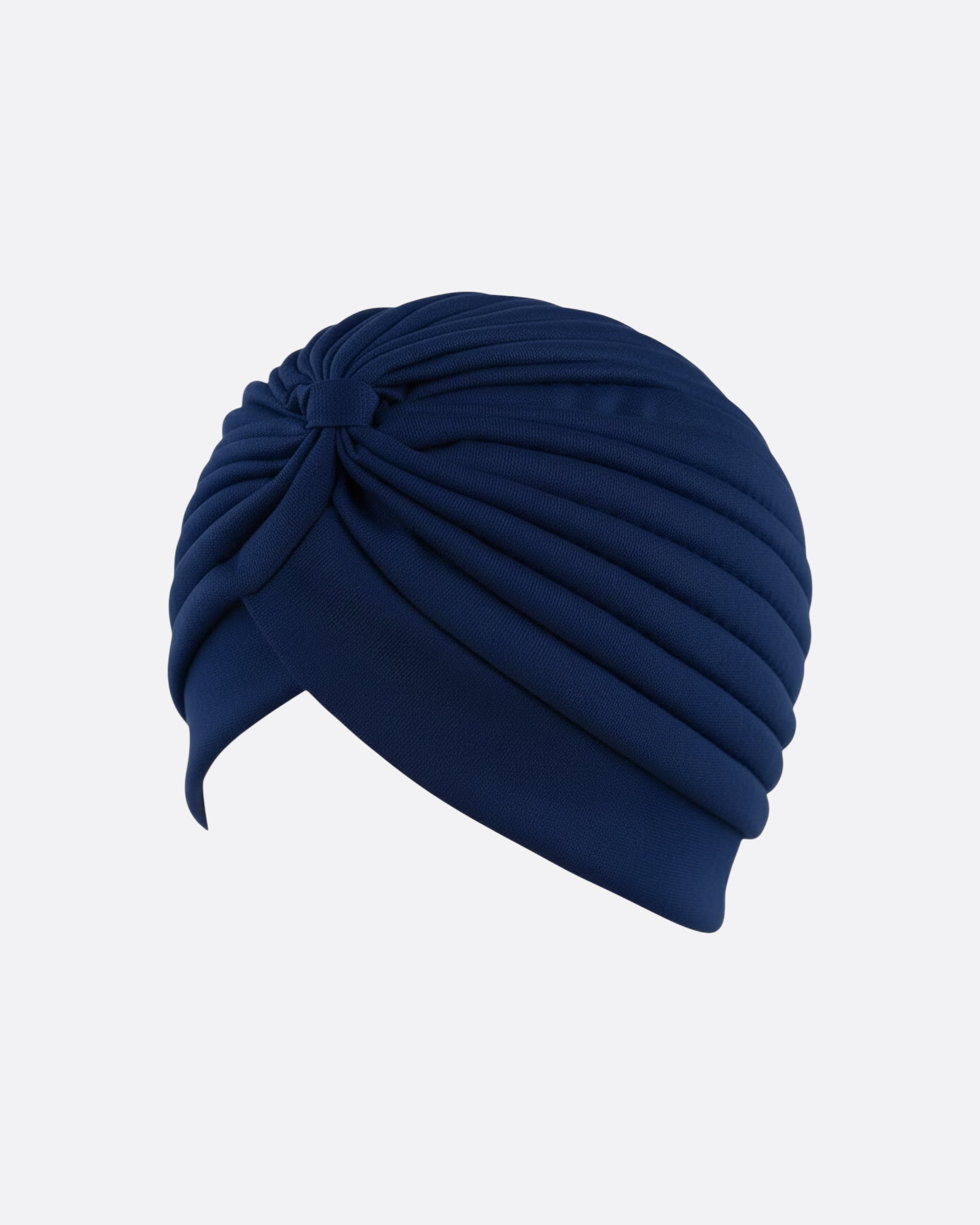 Bonnet turban plissé à noeud