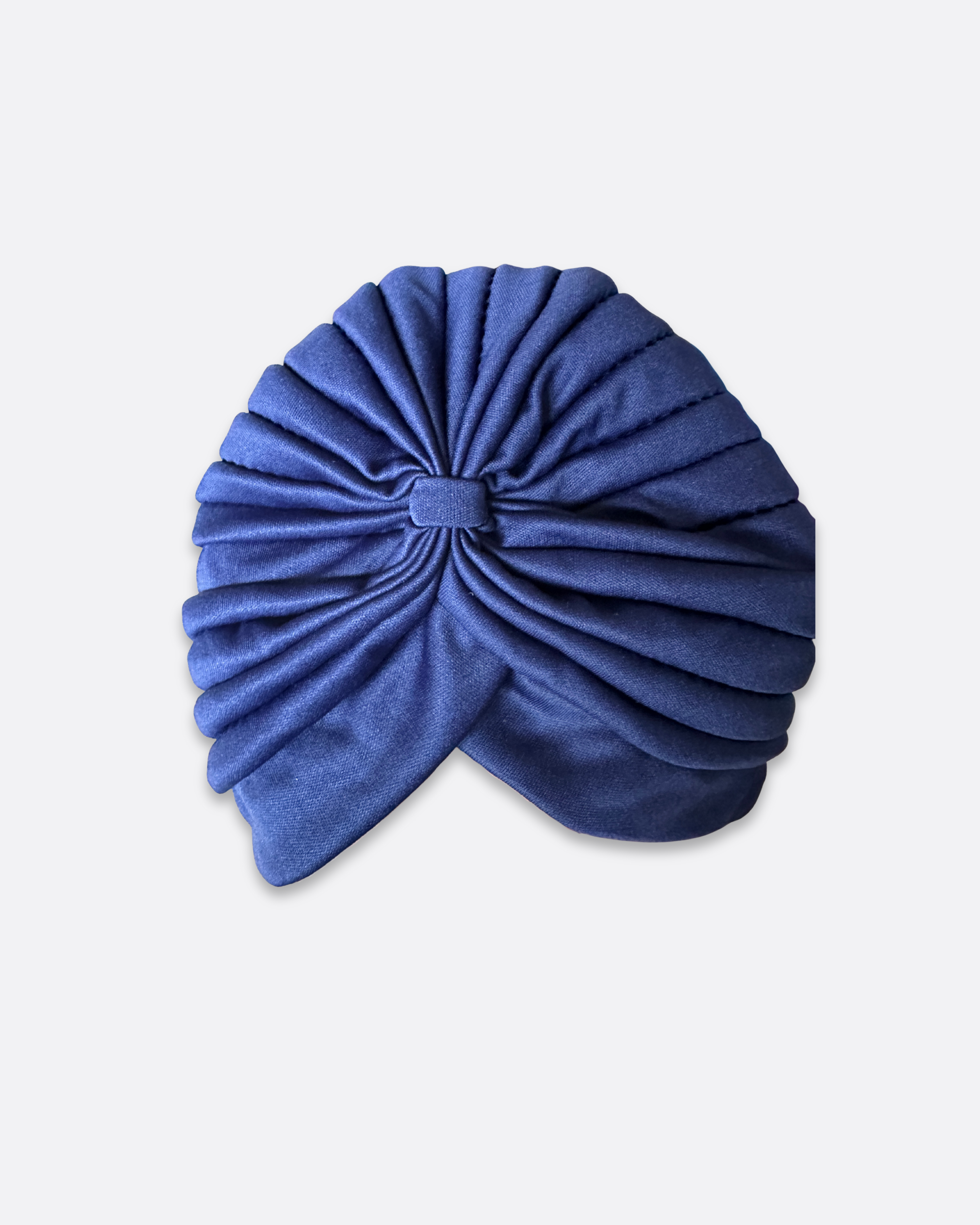 Bonnet turban plissé à noeud