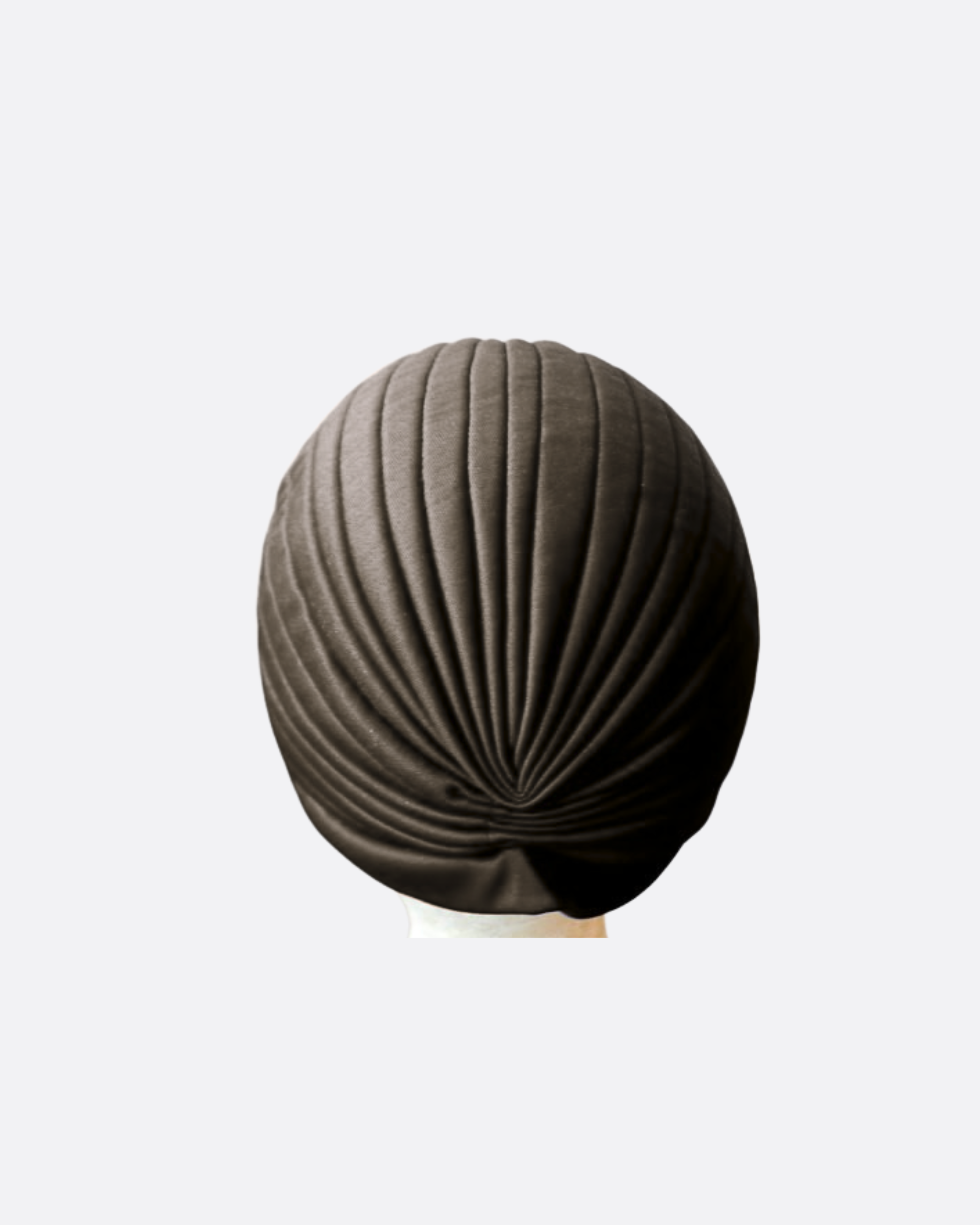 Bonnet turban plissé à noeud