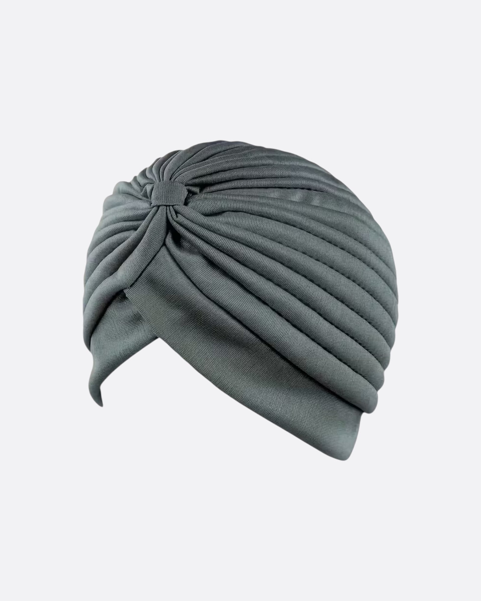 Bonnet turban plissé à noeud