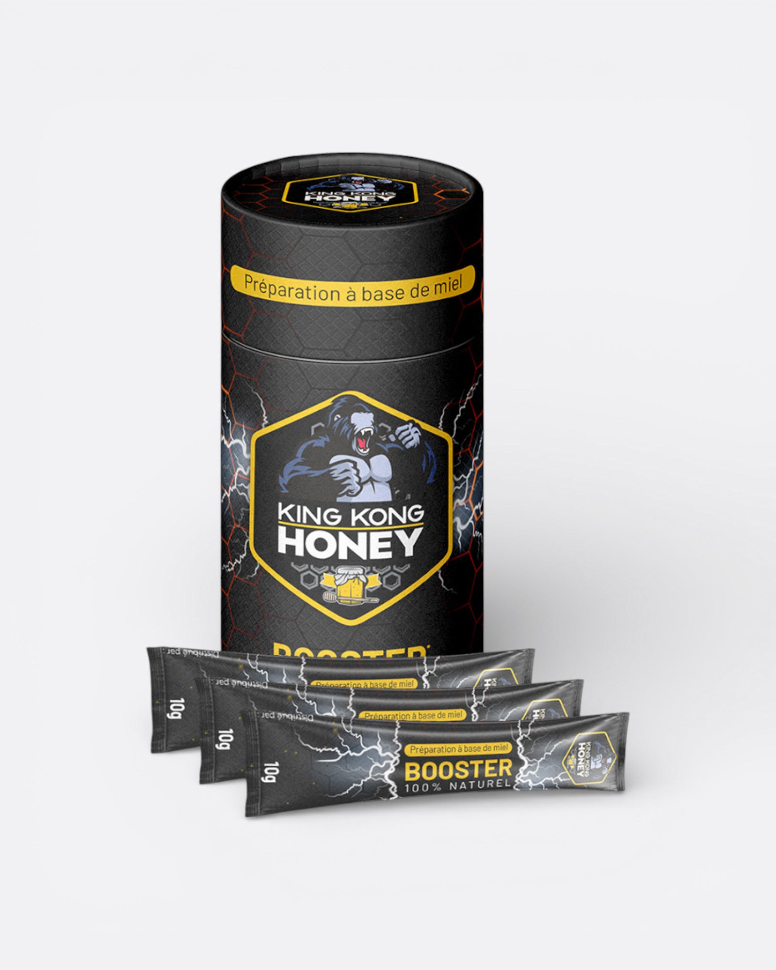 Booster 100 % naturel King Kong Honey - Pack de 12