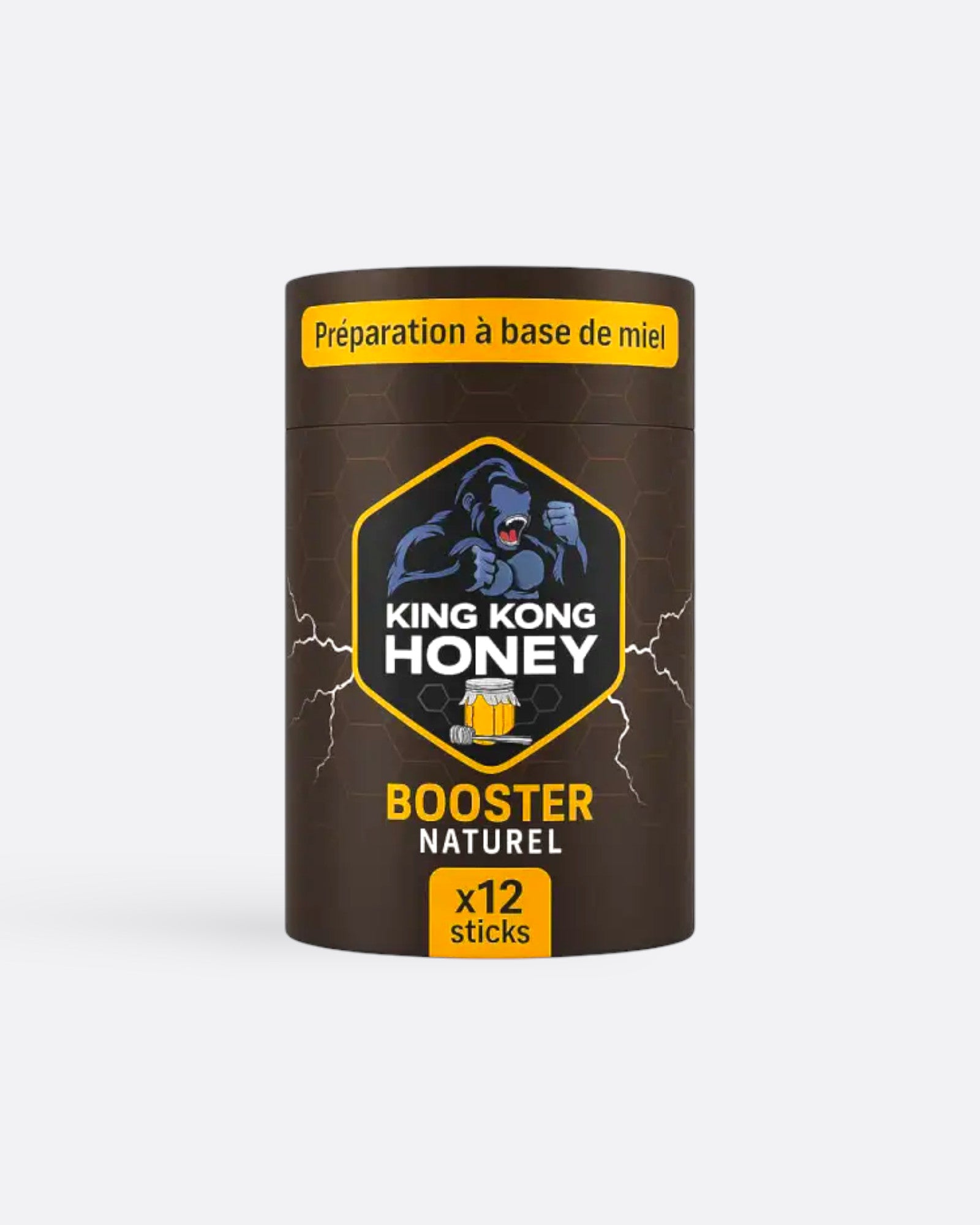 Booster 100 % naturel King Kong Honey - Pack de 12