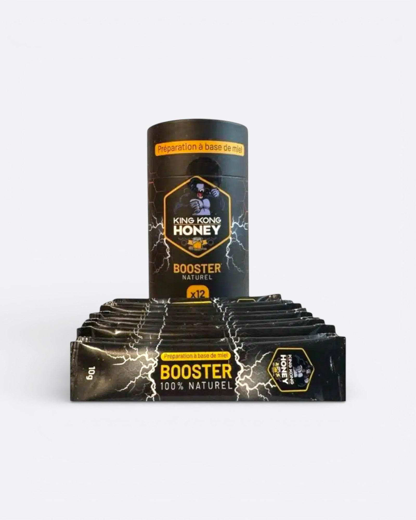 Booster 100 % naturel King Kong Honey - Pack de 12