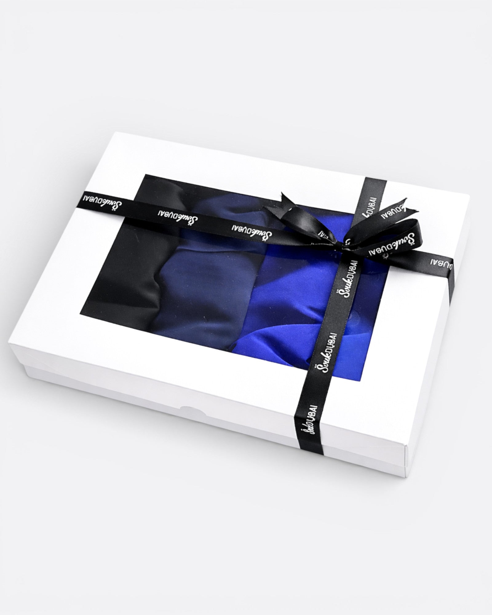 Box hijab soie de médine - Azur