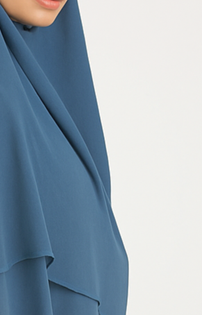 Khimar 3 voiles Élégance Long mousseline