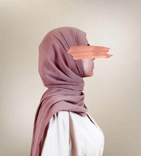 Hijab plissure fine