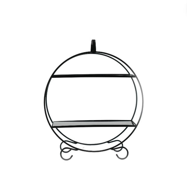 Présentoir 2 étages Noir marbré