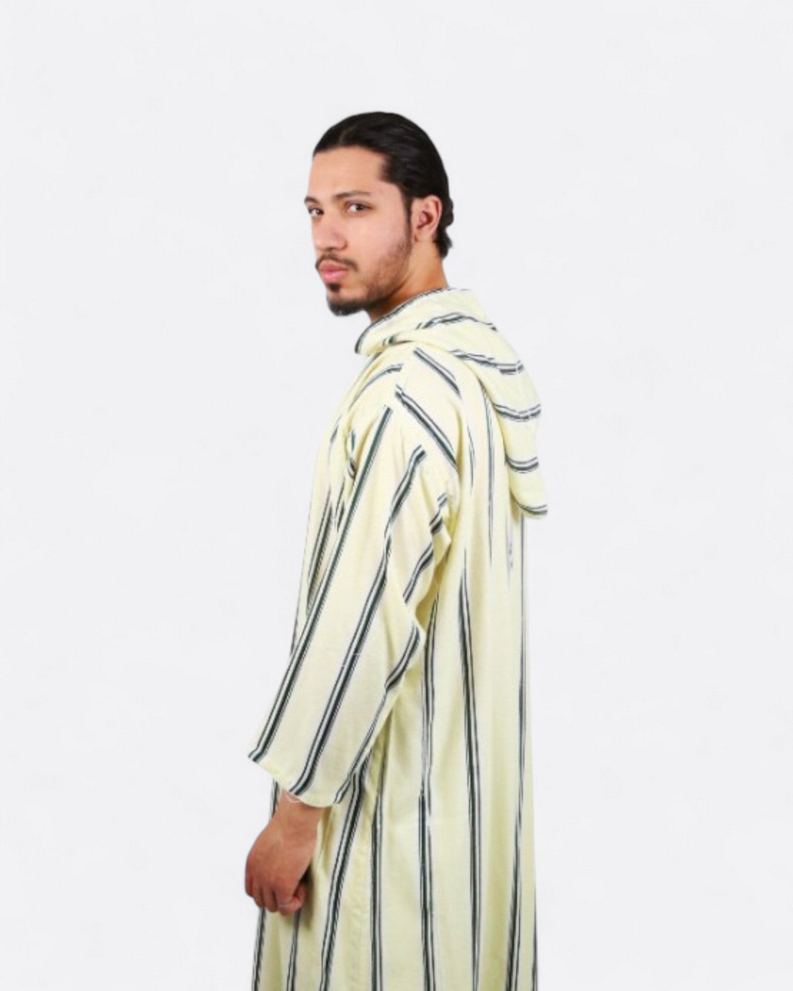 Djellaba marocaine à rayure - avec pantalon