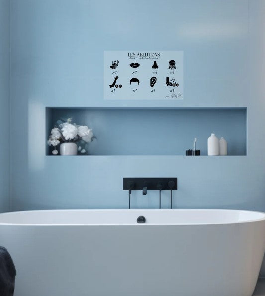 Autocollant des ablutions