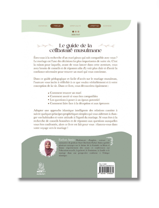Le Guide de la Célibataire Musulmane : Une approche islamique de l'amour et du mariage - Farhat Amin
