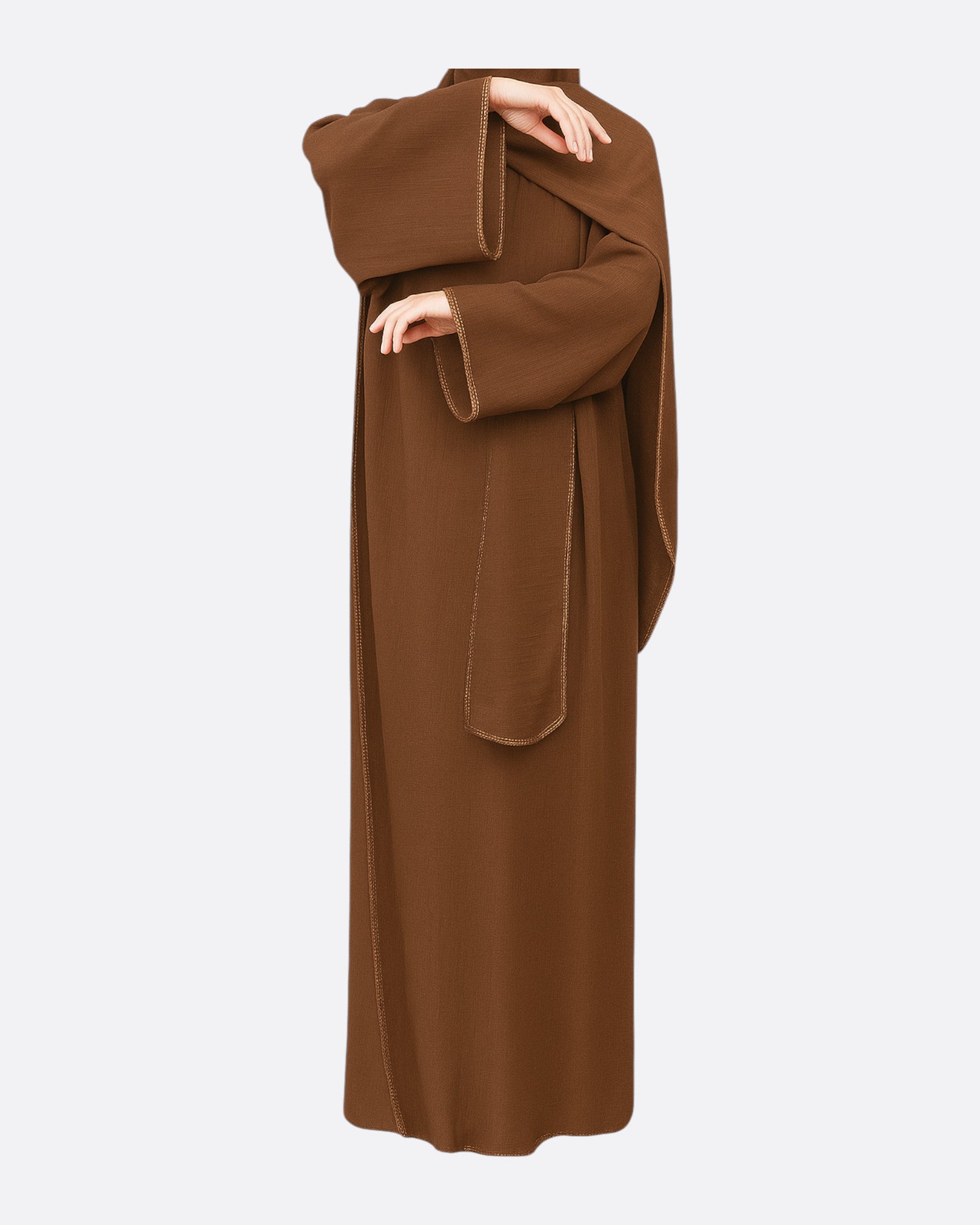 Abaya voile intégré avec détails en "or" | Enfant