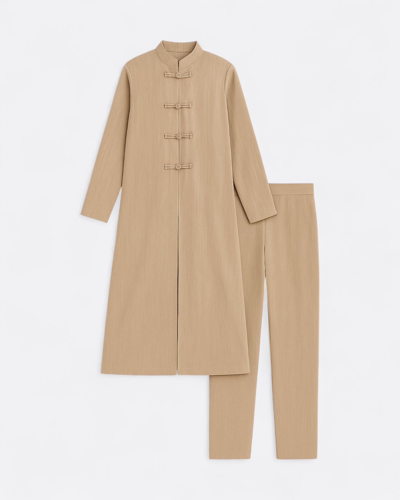 Ensemble Femme – Kimono long à boutonnière & Pantalon