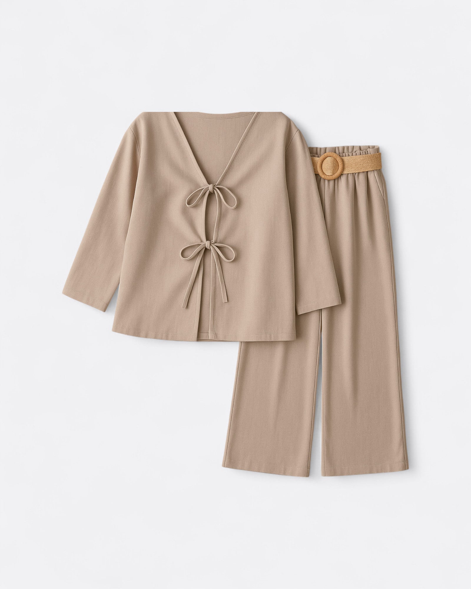 Ensemble pantalon & gilet à nouer