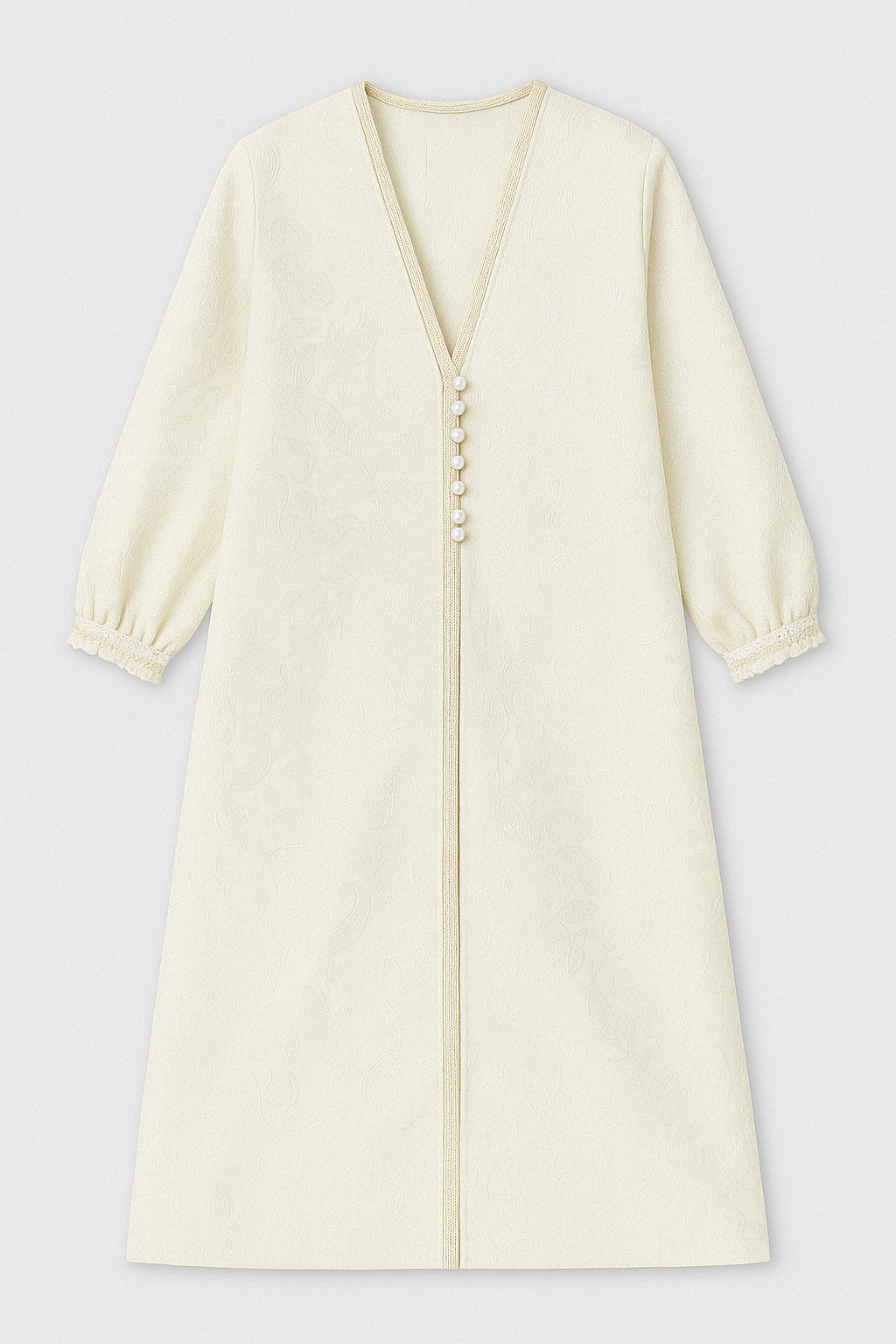 Robe ample brodée à bouton style oriental – tenue élégante et confortable au quotidien