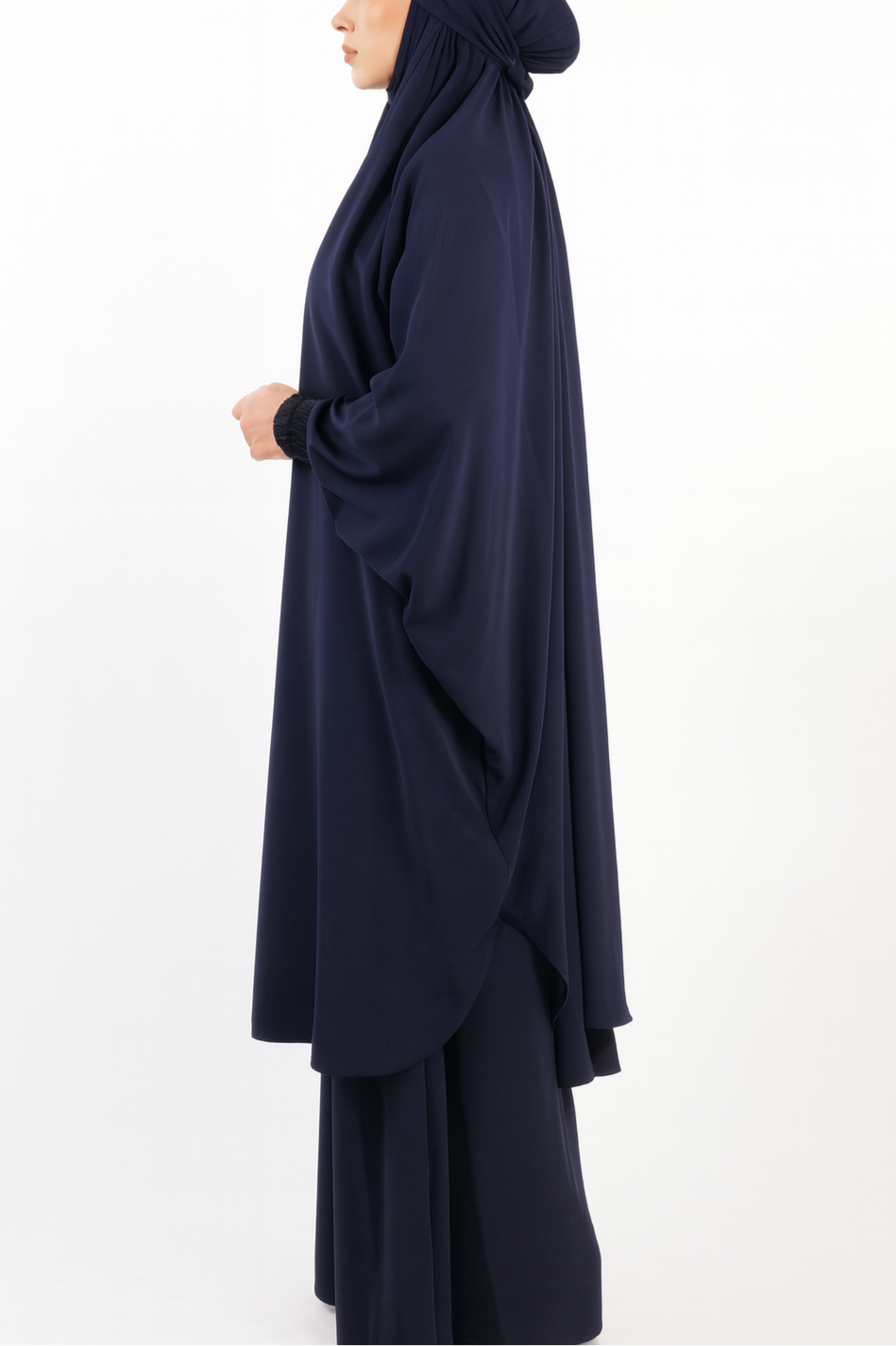 Jilbab jupe 2 pièces avec manches élastiques
