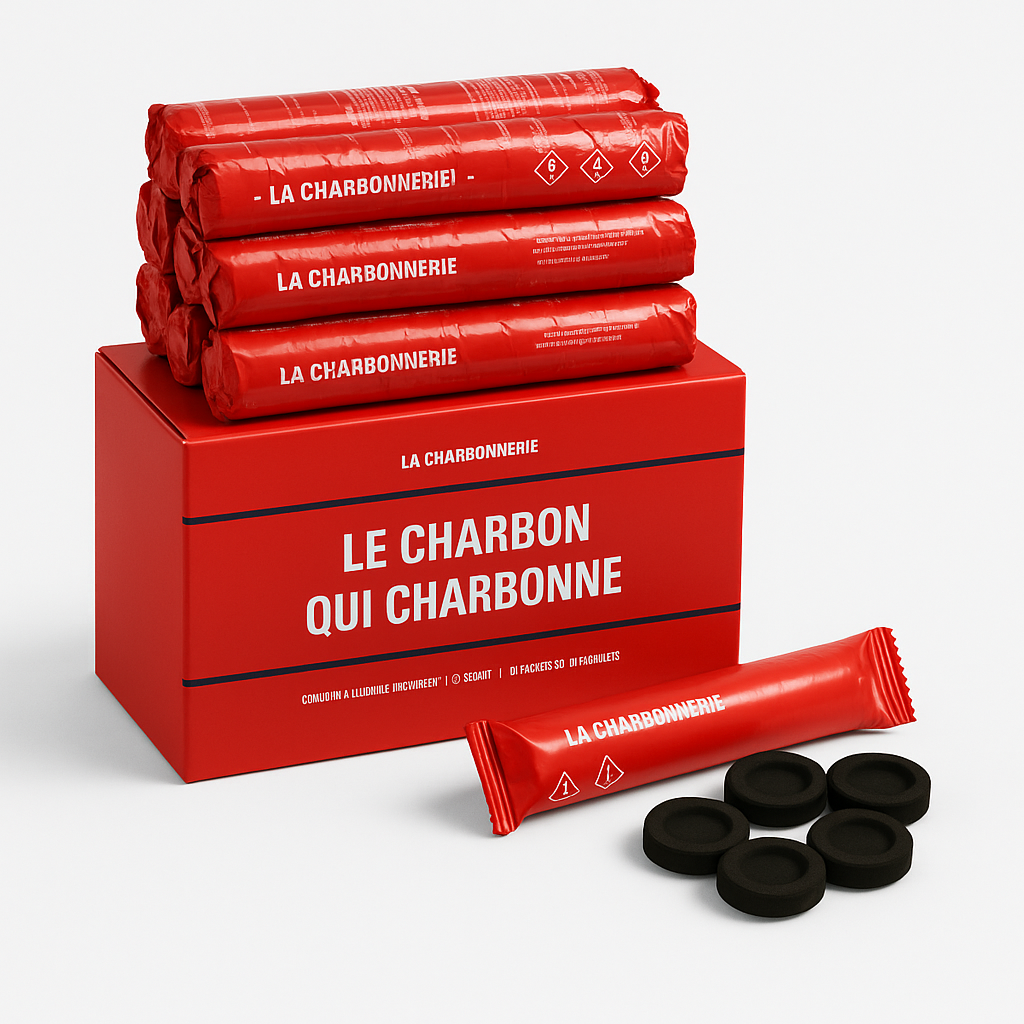 Lot de 10 rouleaux de charbons pour encens
