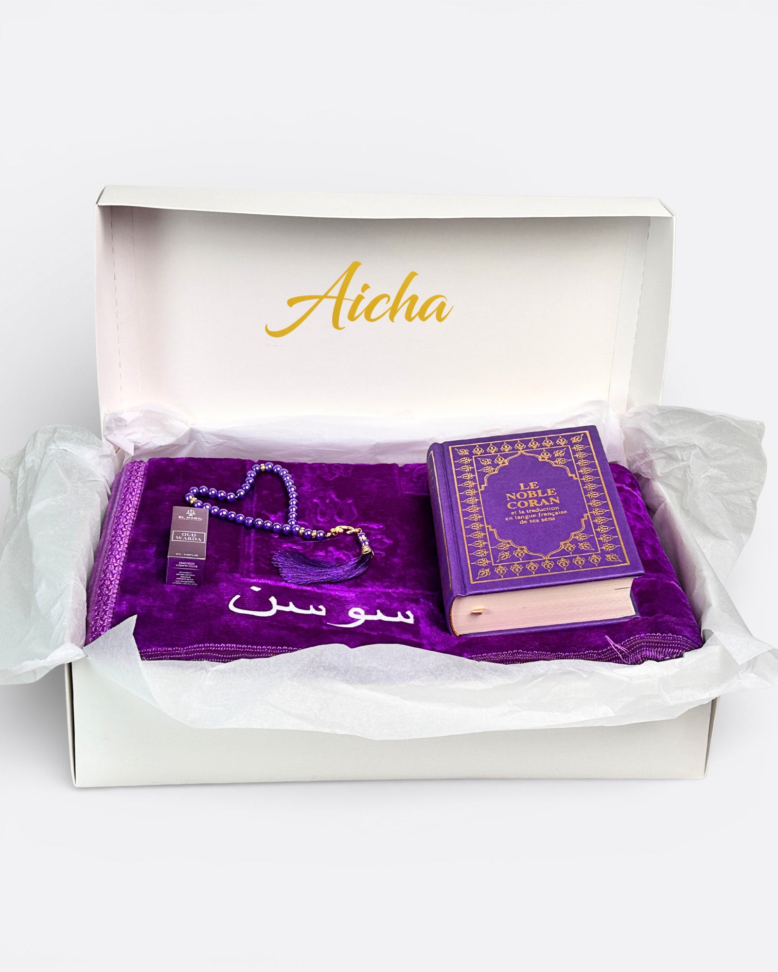 Coffret Coran femme - Violet