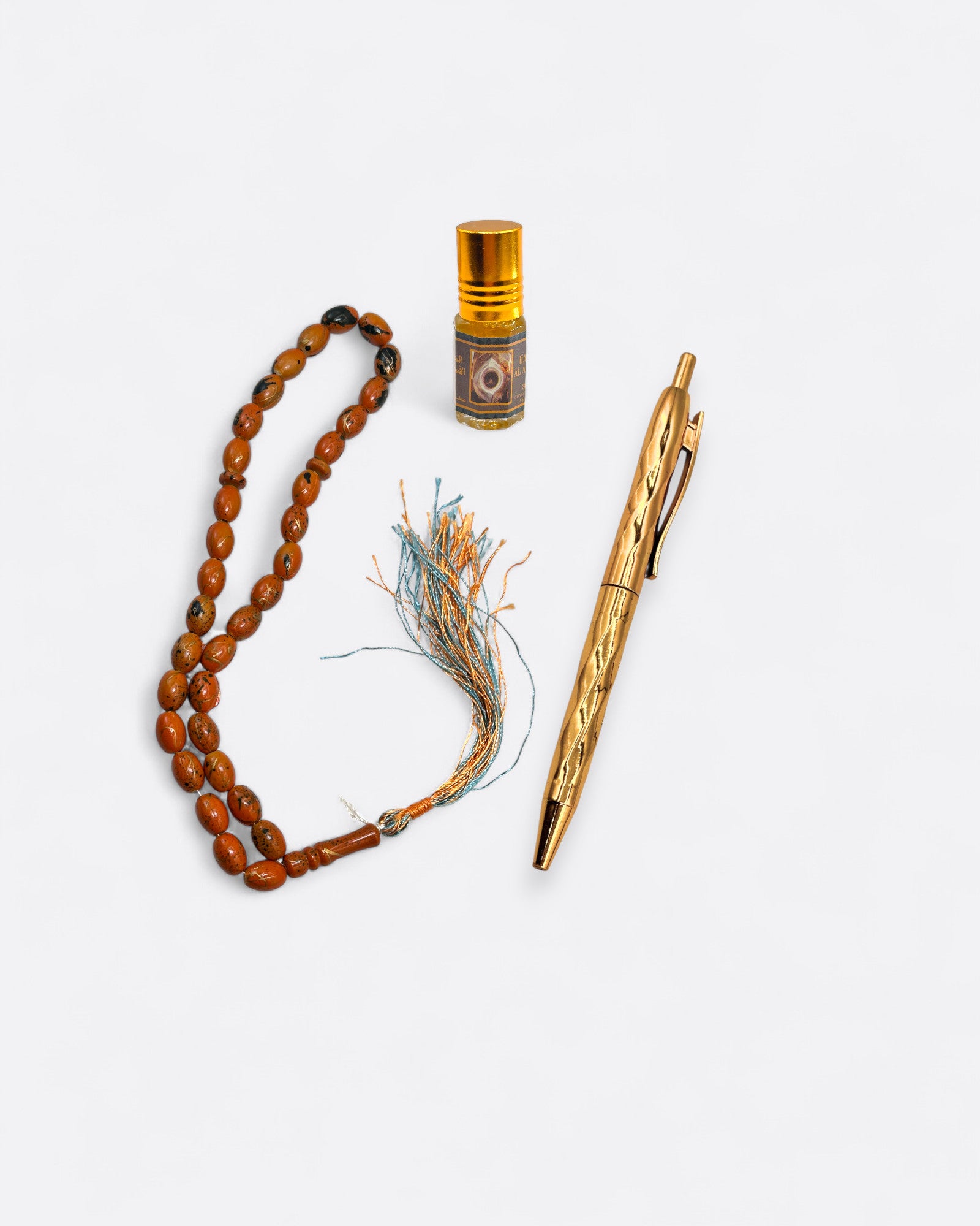 Coffret chapelet, musc, stylo