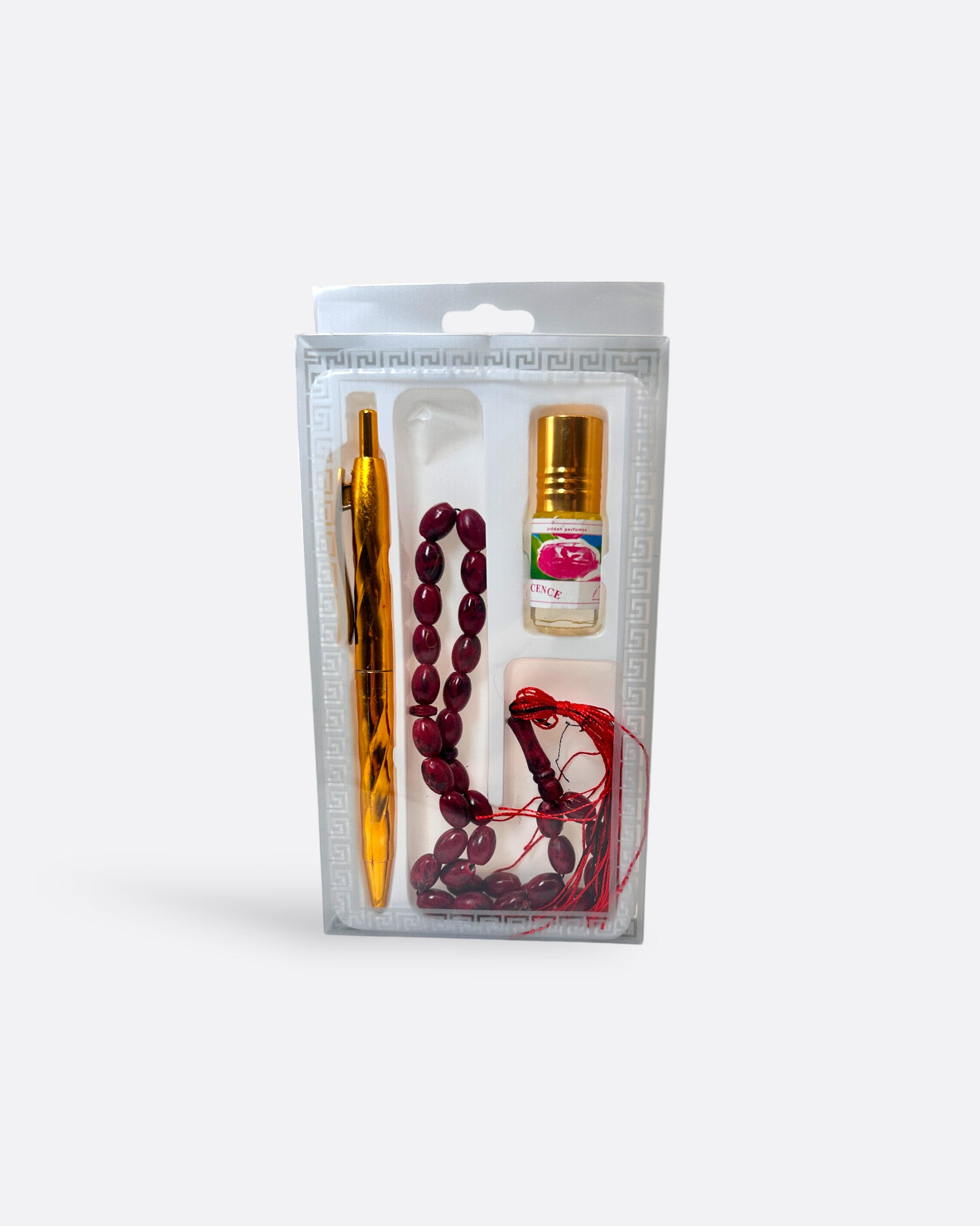 Coffret chapelet, musc, stylo