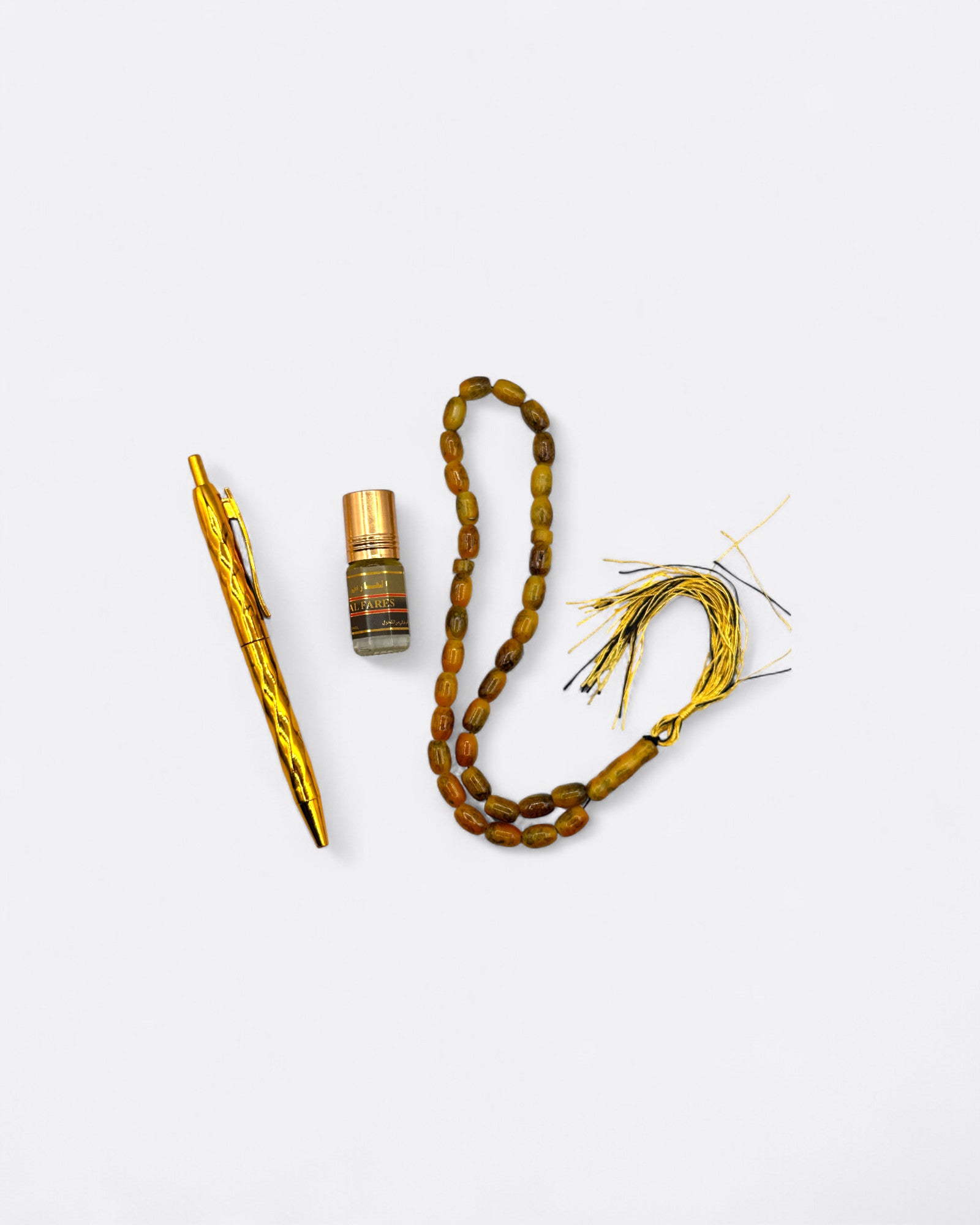 Coffret chapelet, musc, stylo