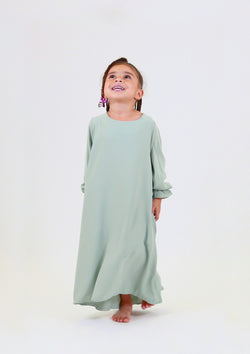 Abaya enfant manche papillon