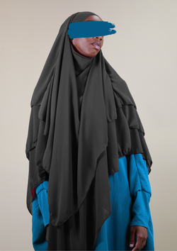 khimar long en mousseline