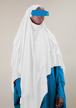 khimar long en mousseline