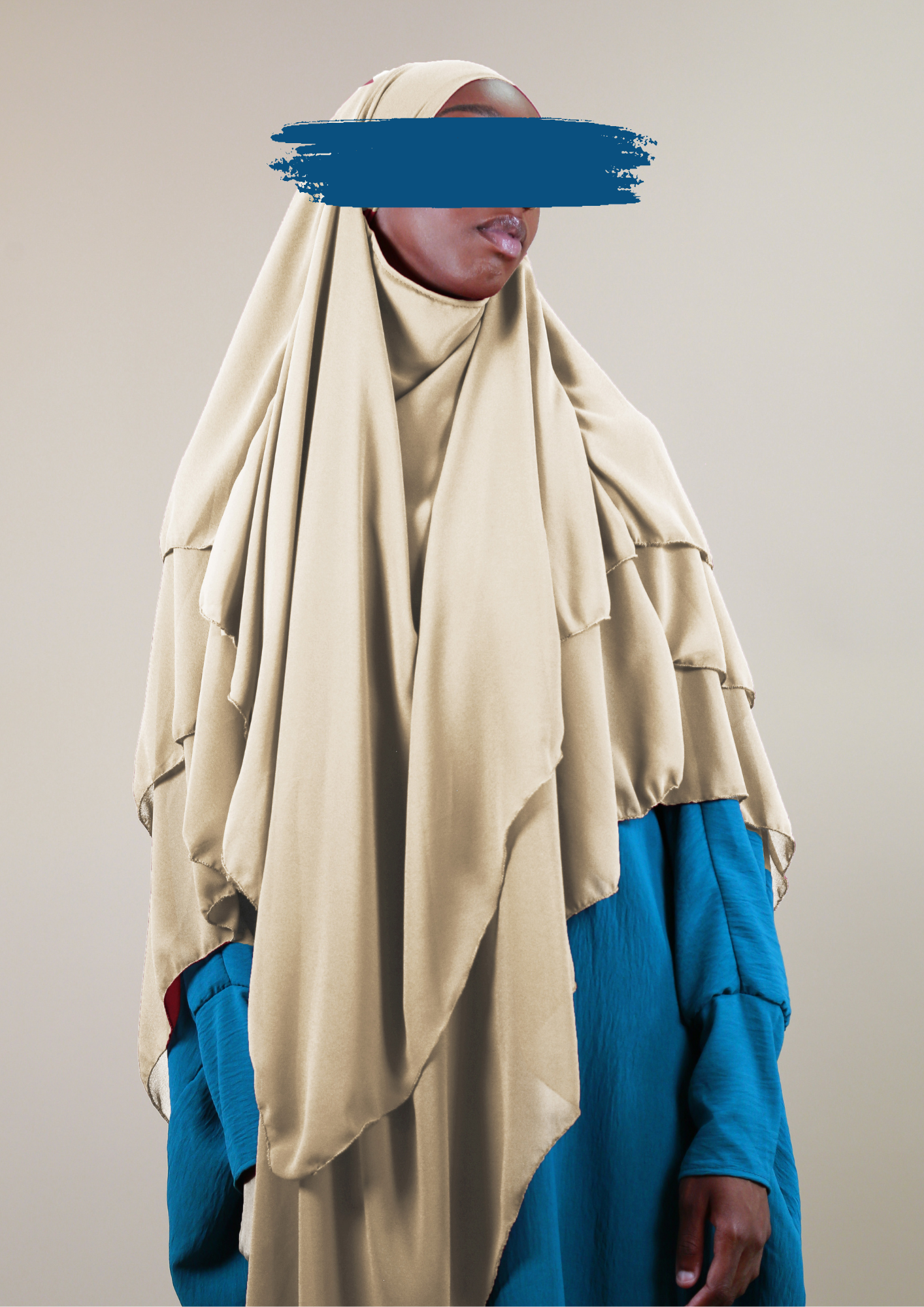 Khimar 3 voiles Élégance