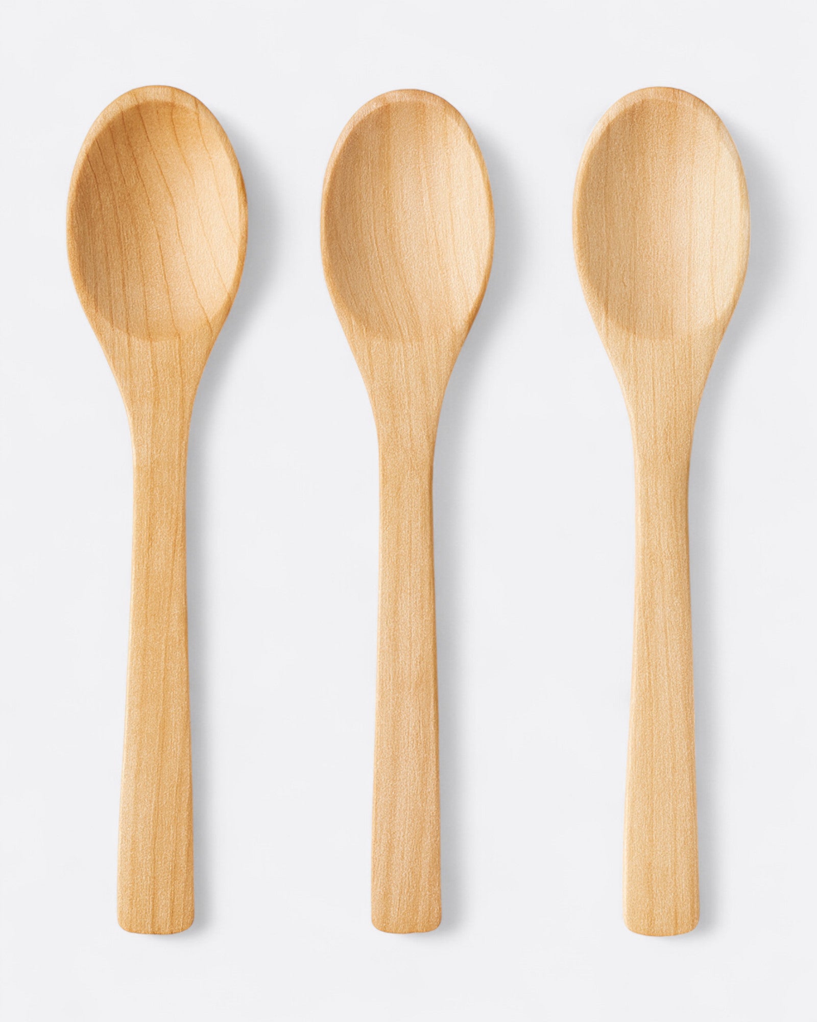 Lot de 6 petites cuillères en bois