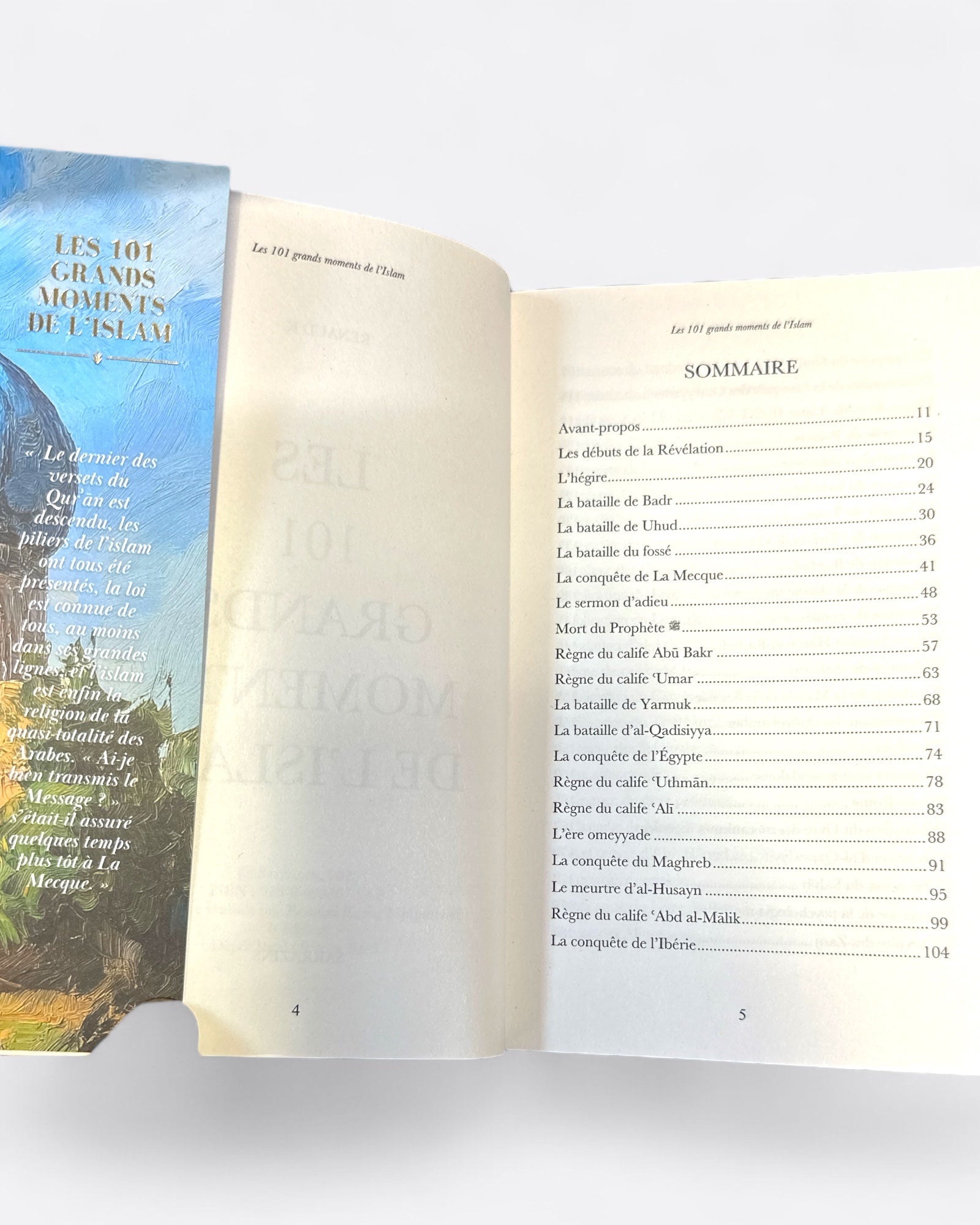 Sommaire - Les 101 Grands Moments de l'Islam : Nouvelle Edition - RENAUD K. - Edition Sarrazins