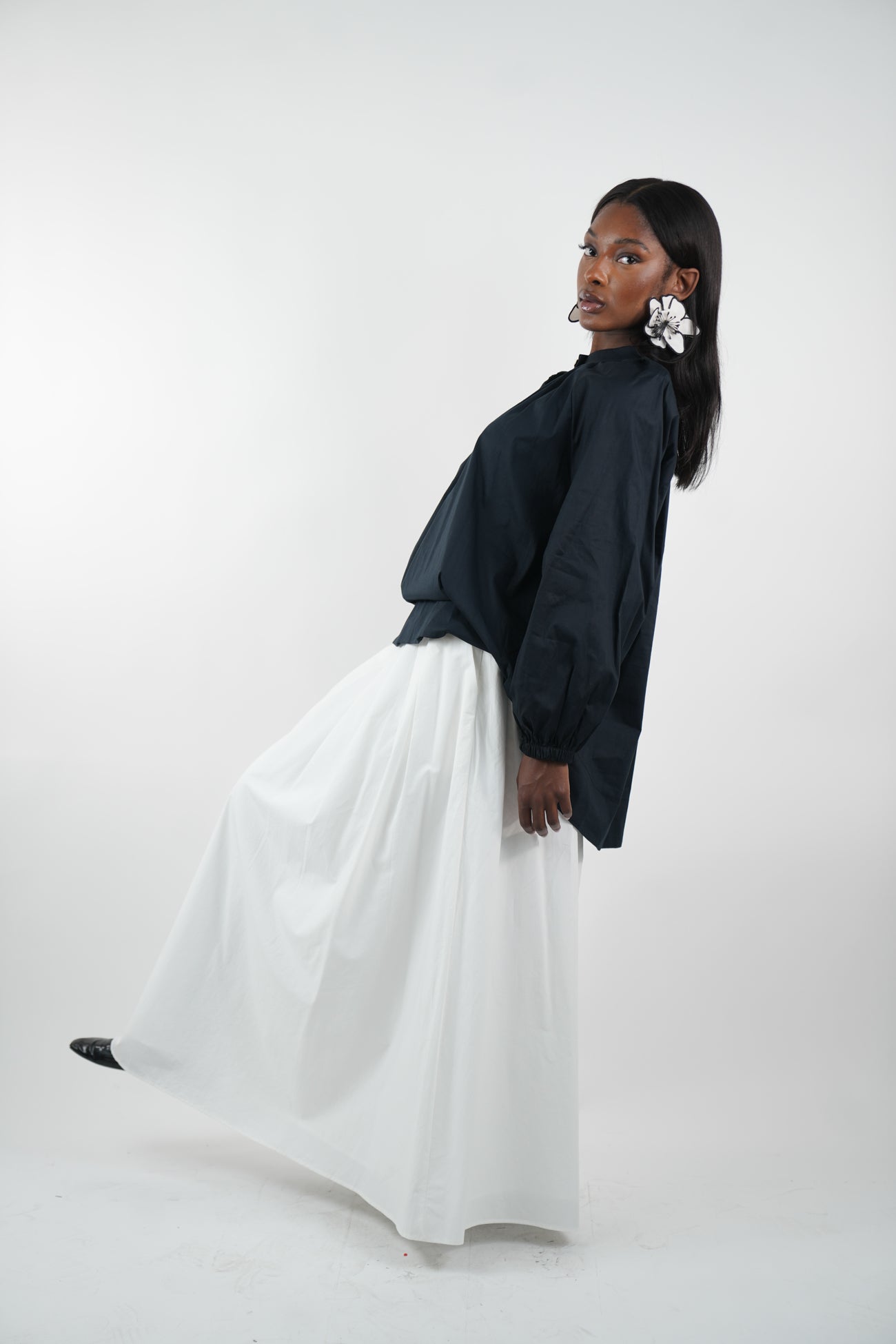 Jupe longue trapèze