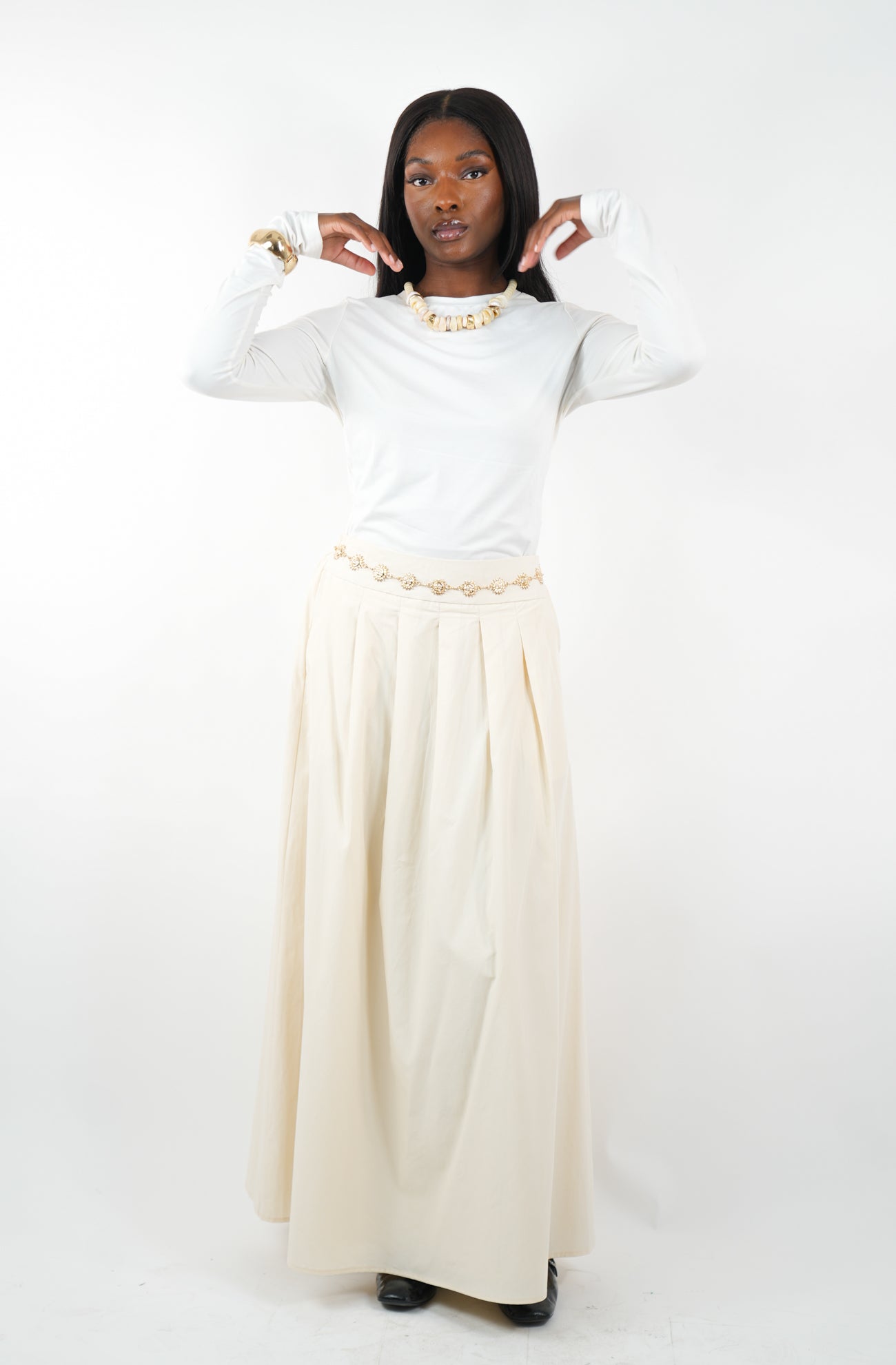 Jupe longue trapèze