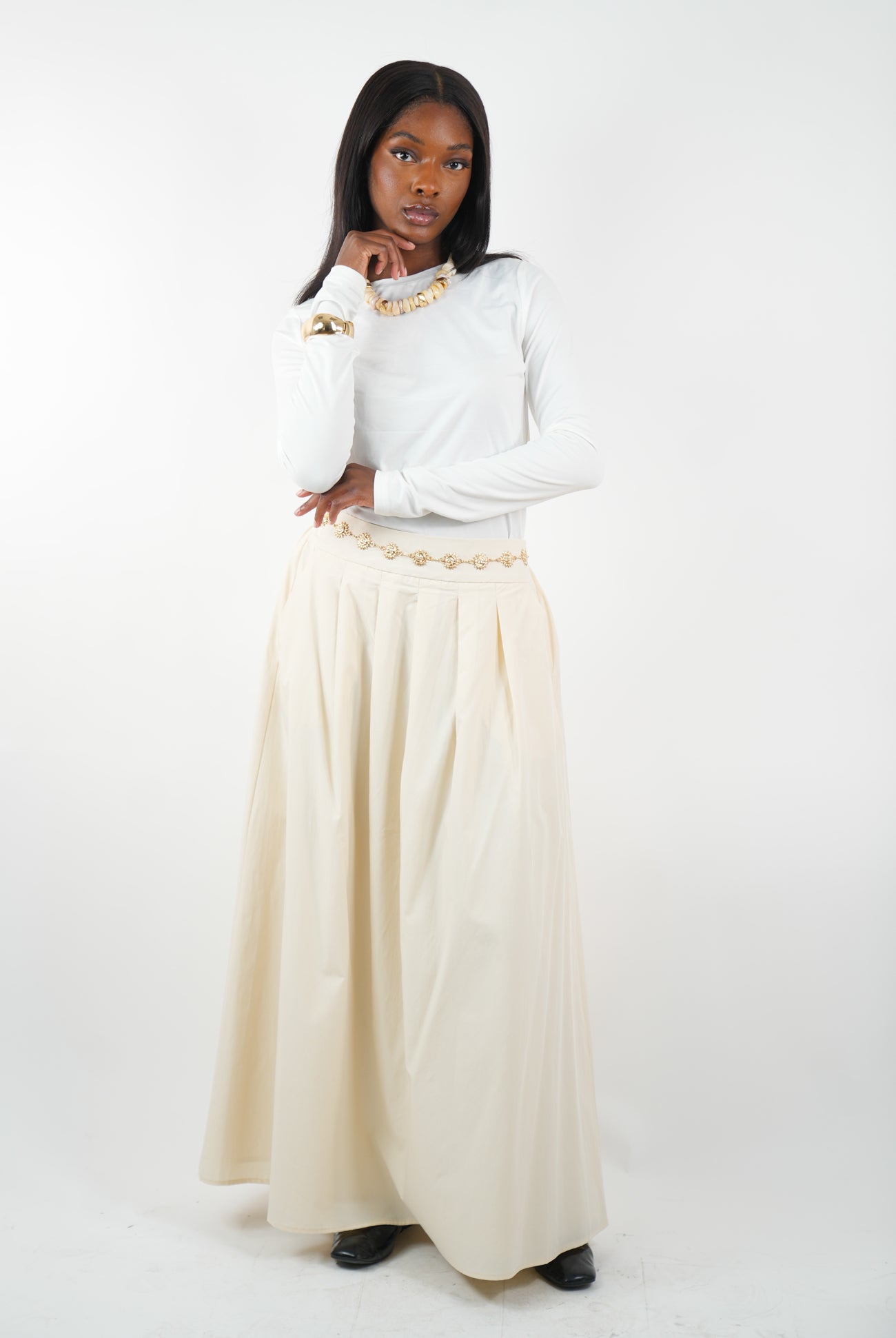 Jupe longue trapèze