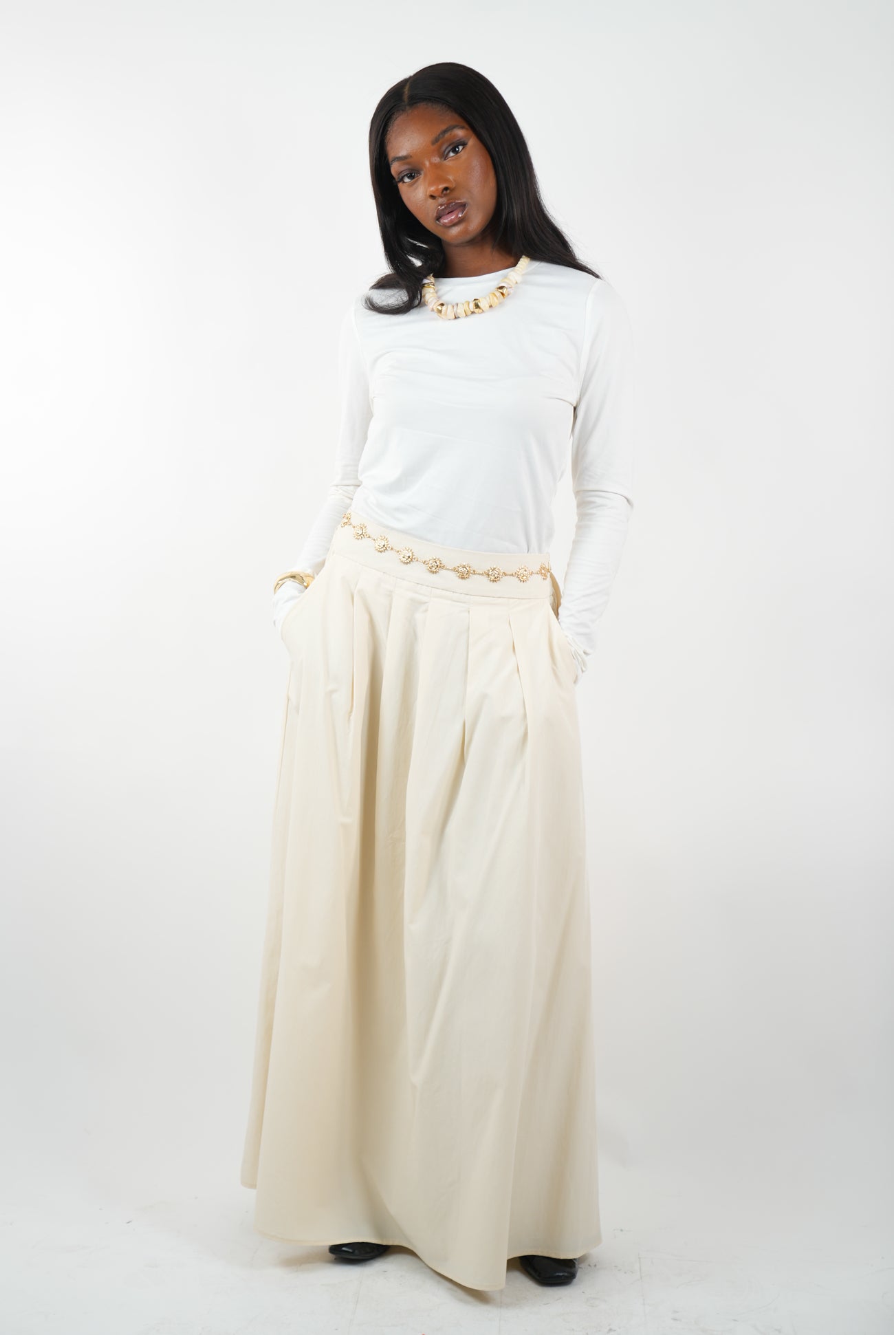 Jupe longue trapèze