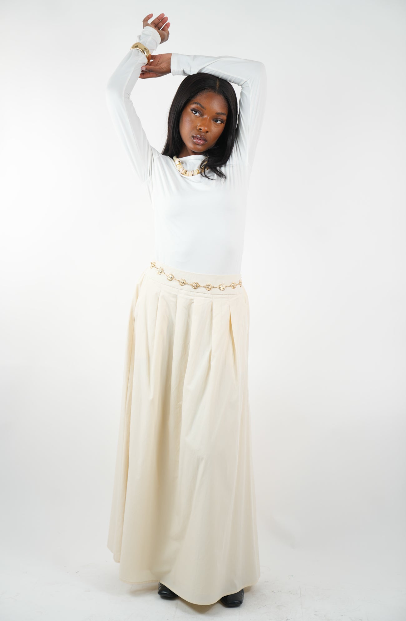 Jupe longue trapèze