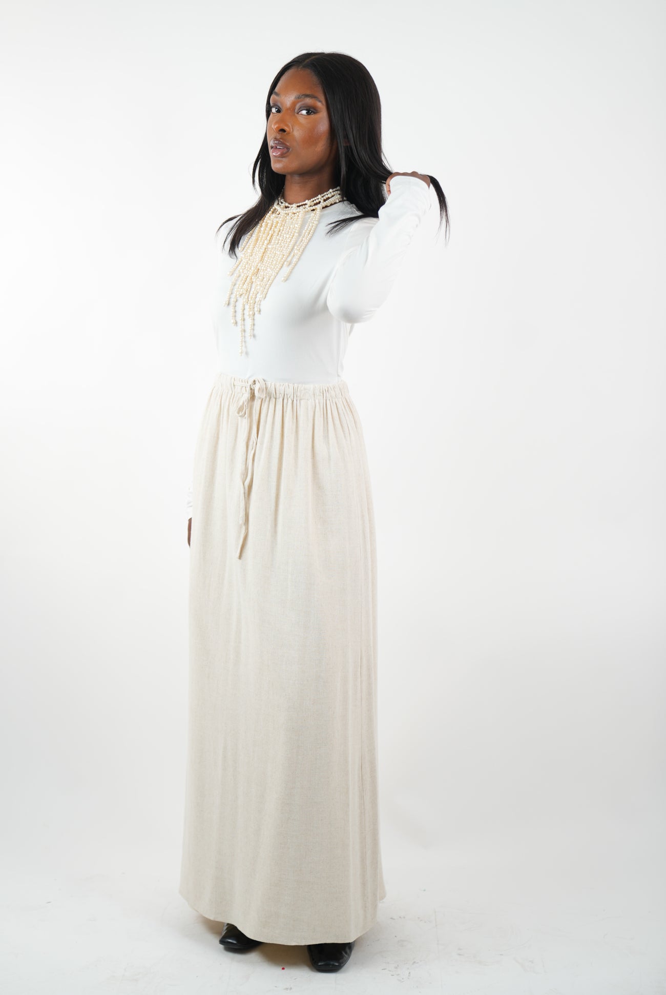 Jupe longue structuré