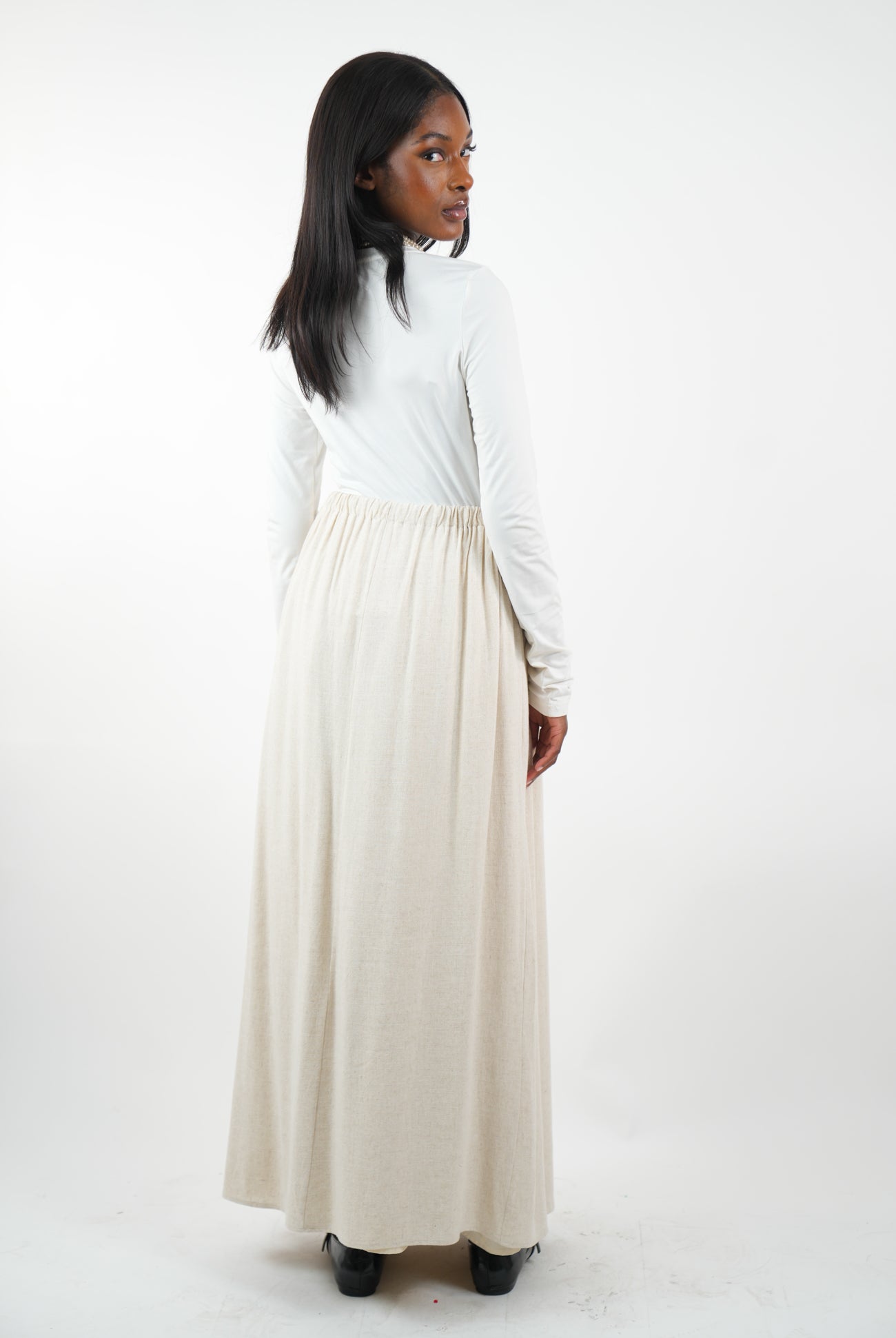 Jupe longue structuré