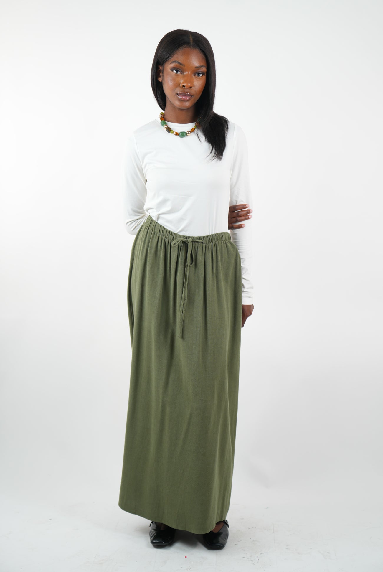 Jupe longue structuré