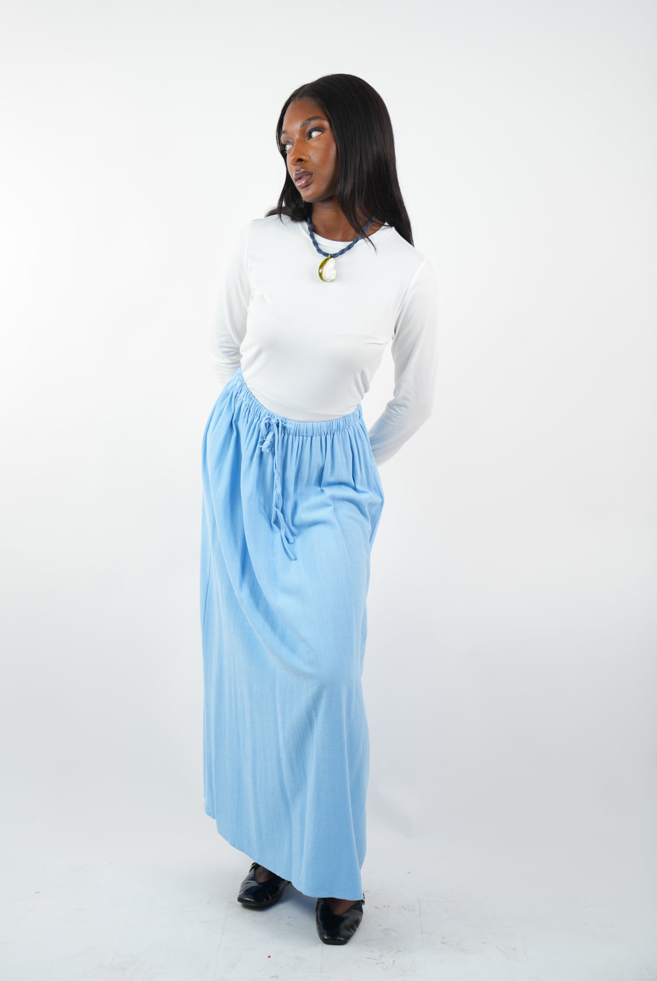 Jupe longue structuré