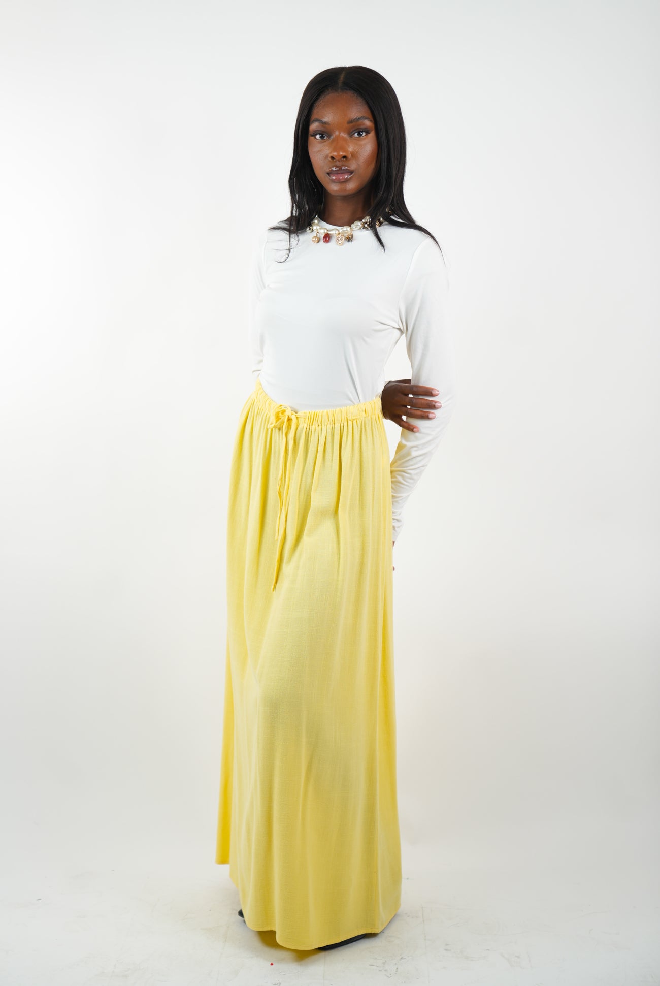 Jupe longue structuré